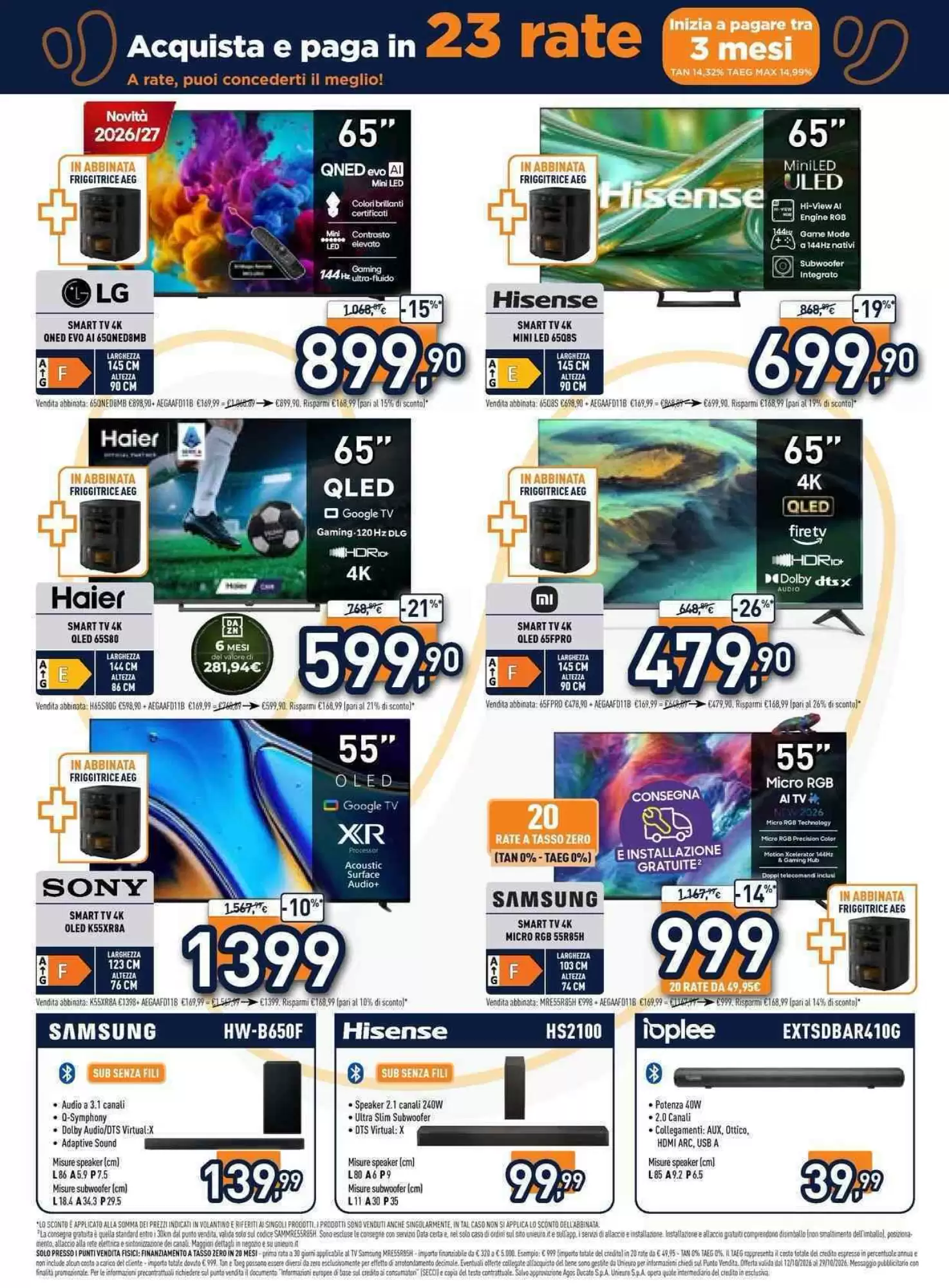 Volantino promozionale Unieuro  valide dal 12/10/2026 - Pagina 3.