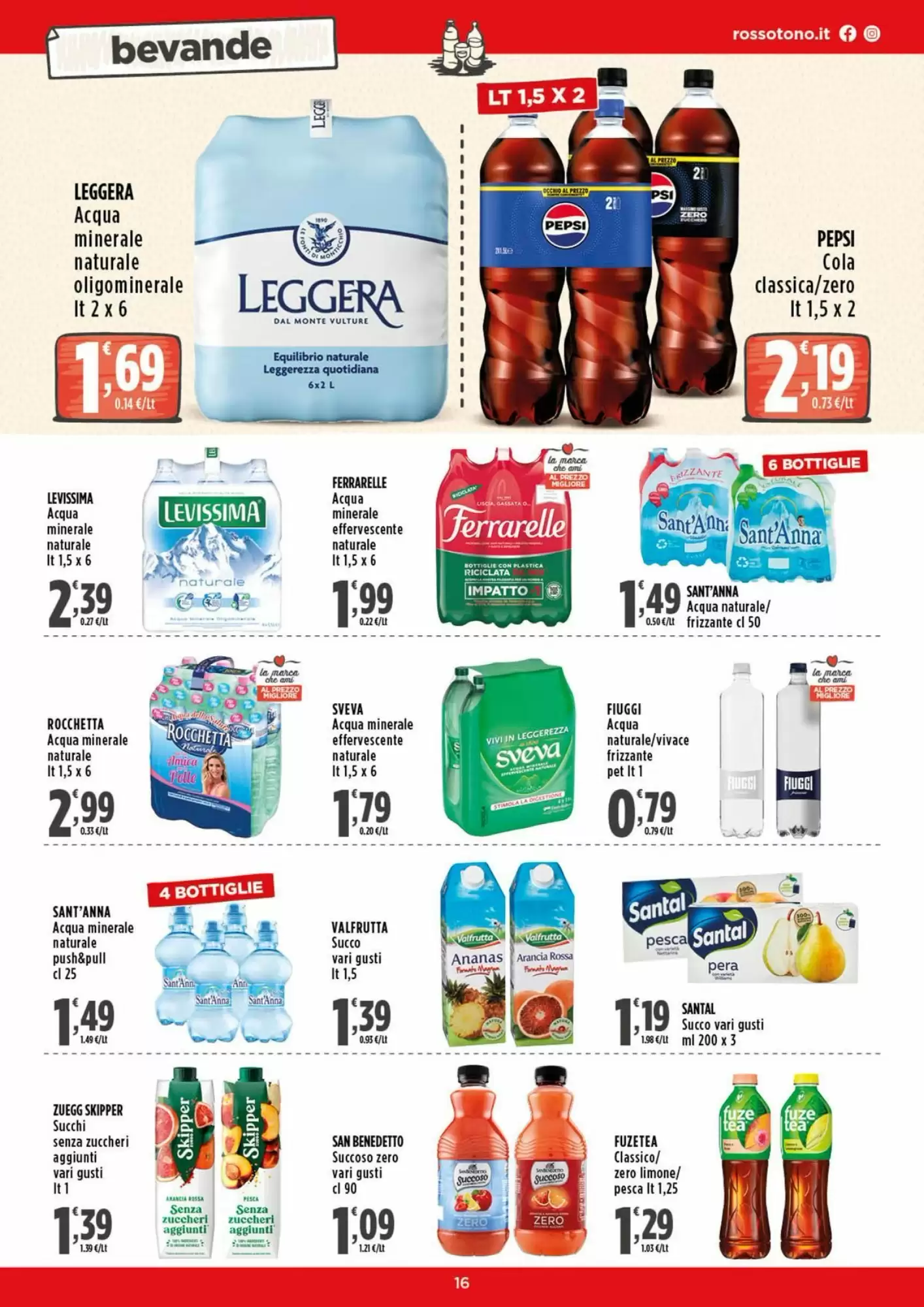 Volantino promozionale Rossotono  valide dal 12/10/2026 - Pagina 16.
