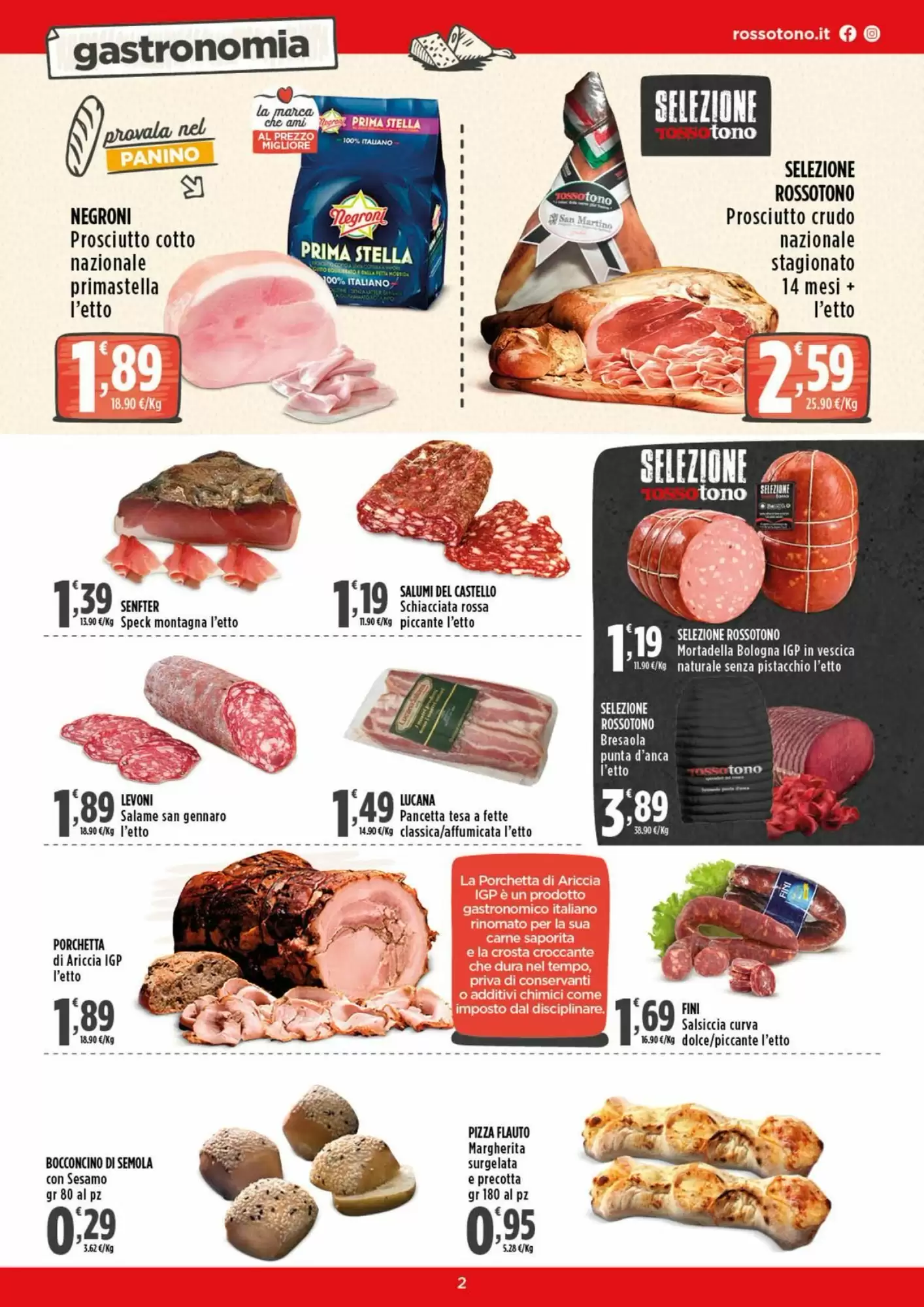 Volantino promozionale Rossotono  valide dal 12/10/2026 - Pagina 2.