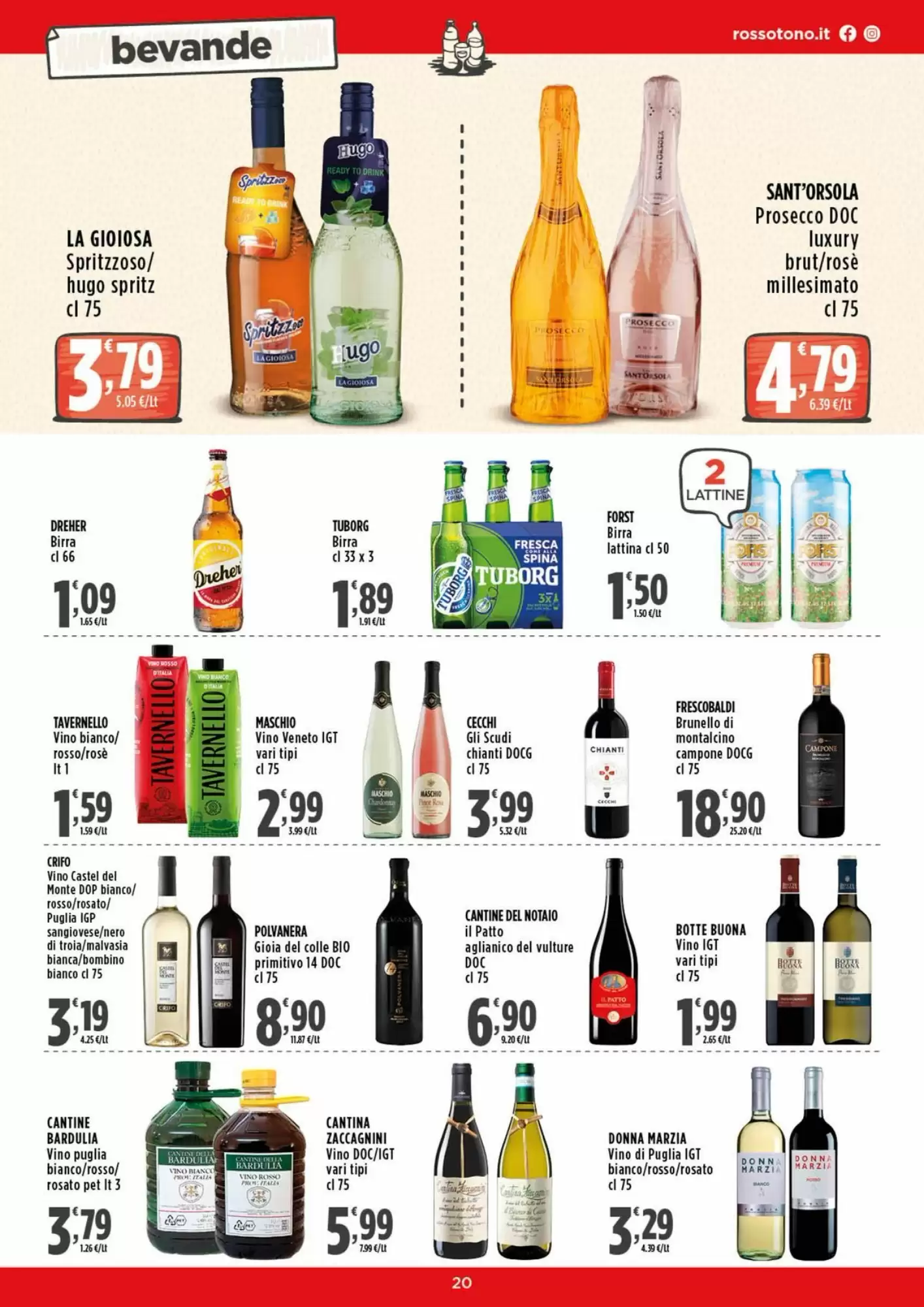 Volantino promozionale Rossotono  valide dal 12/10/2026 - Pagina 20.