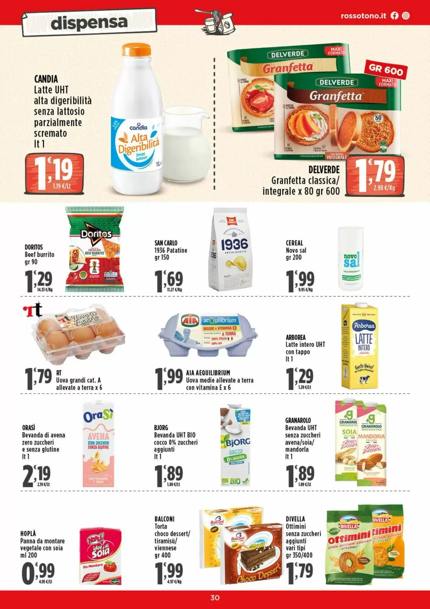 Volantino promozionale Rossotono  valide dal 12/10/2026 - Pagina 30.