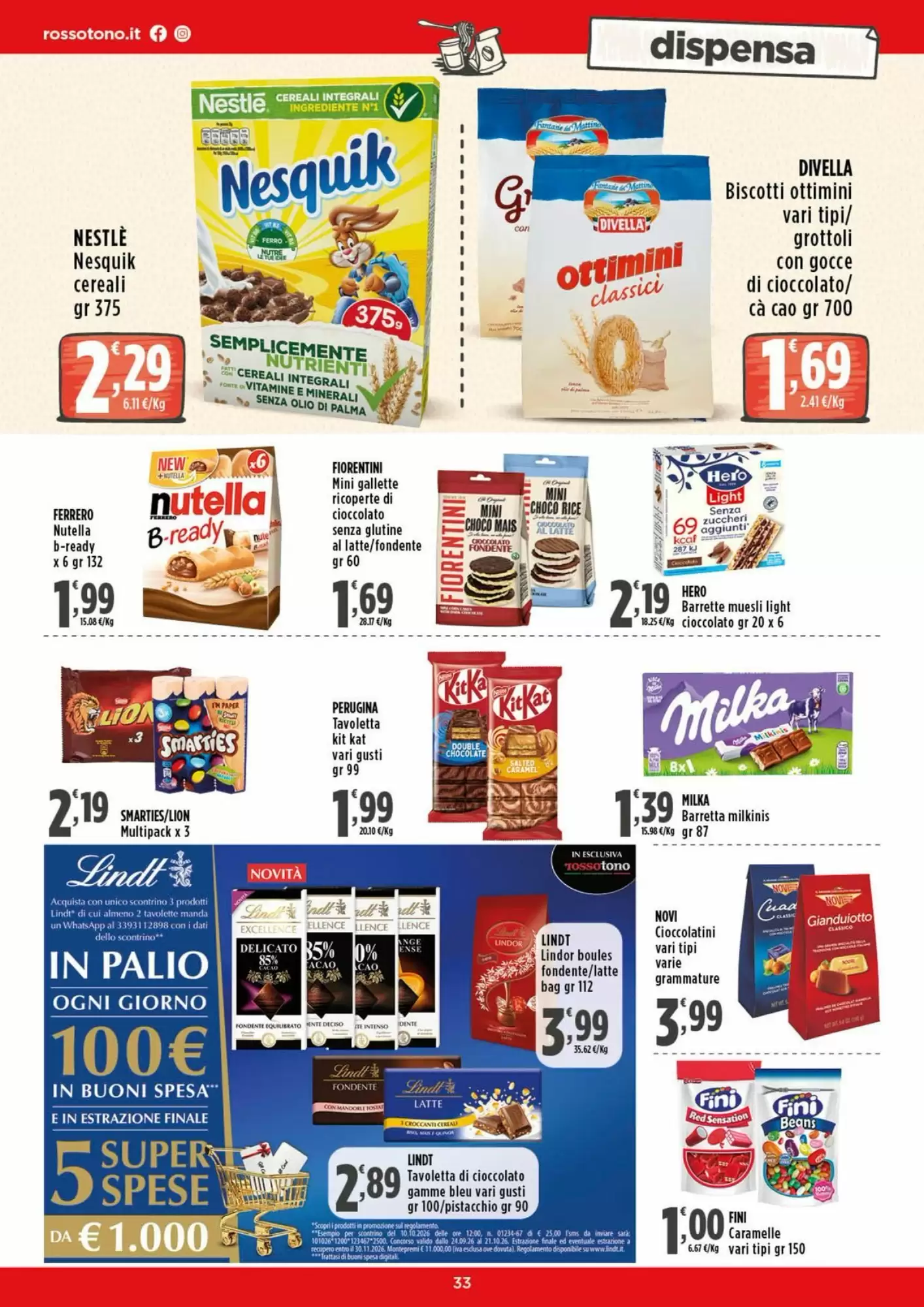 Volantino promozionale Rossotono  valide dal 12/10/2026 - Pagina 33.