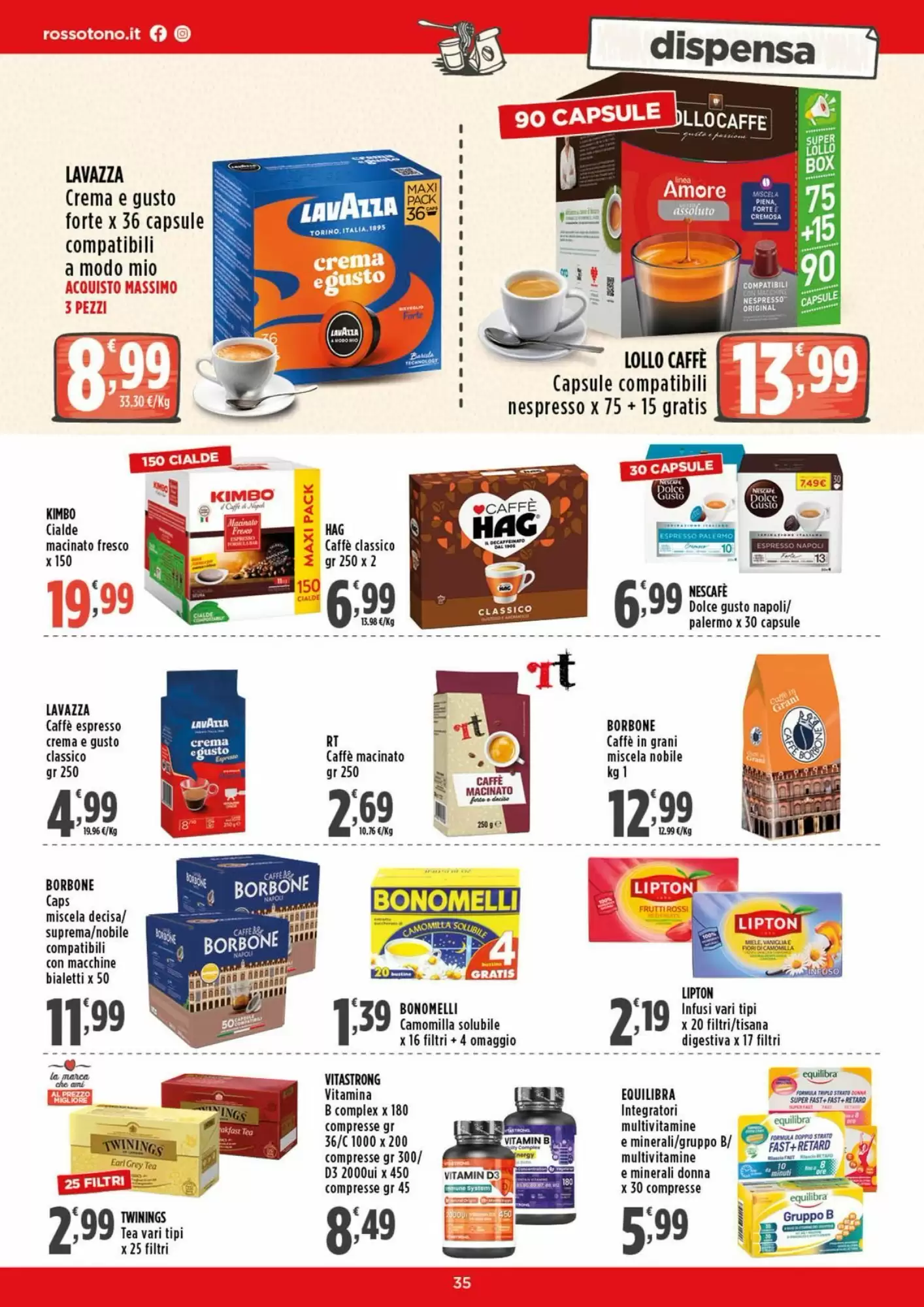 Volantino promozionale Rossotono  valide dal 12/10/2026 - Pagina 35.