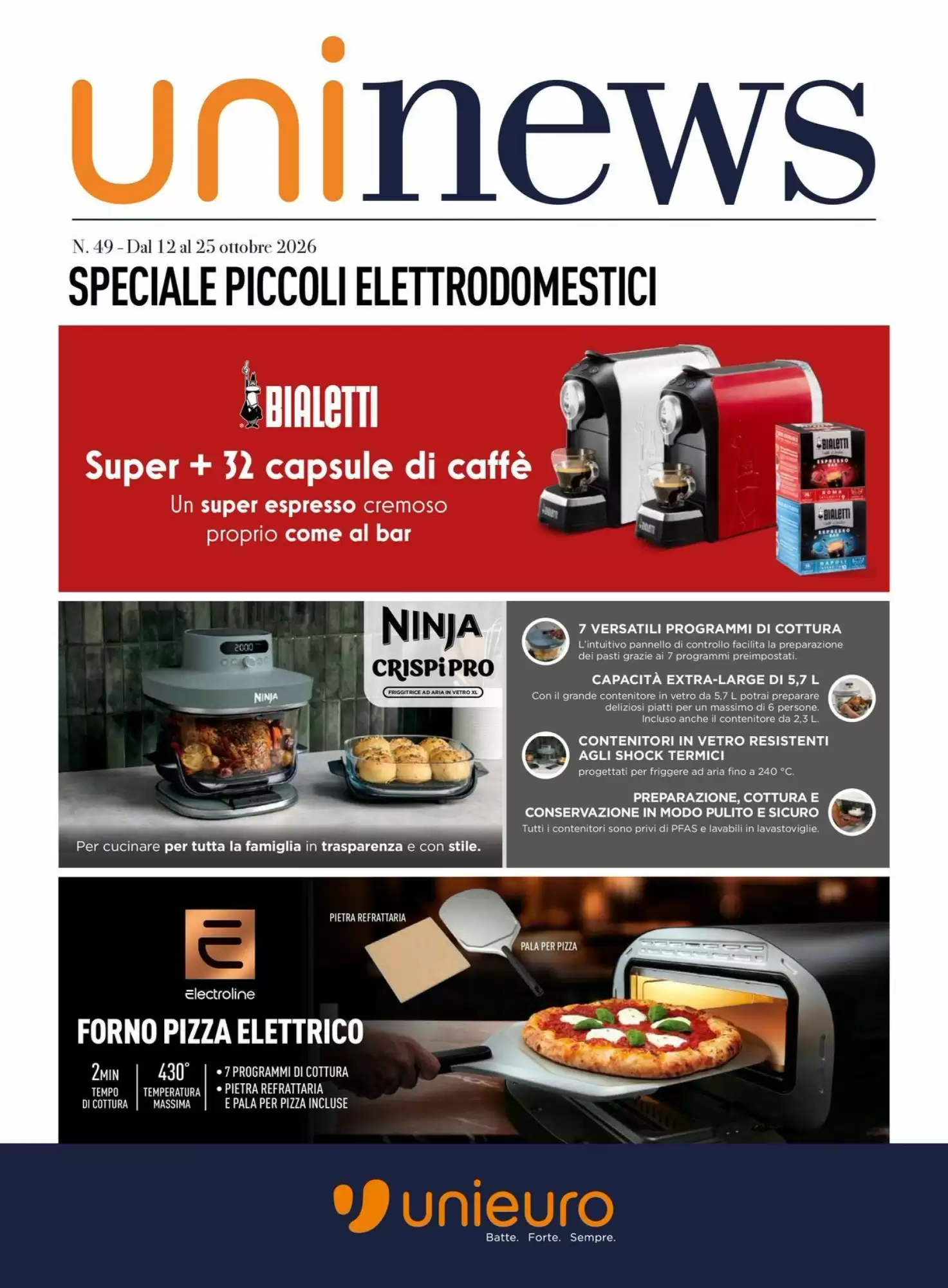 Volantino promozionale Unieuro valide dal 12/10/2026 - Pagina 1.