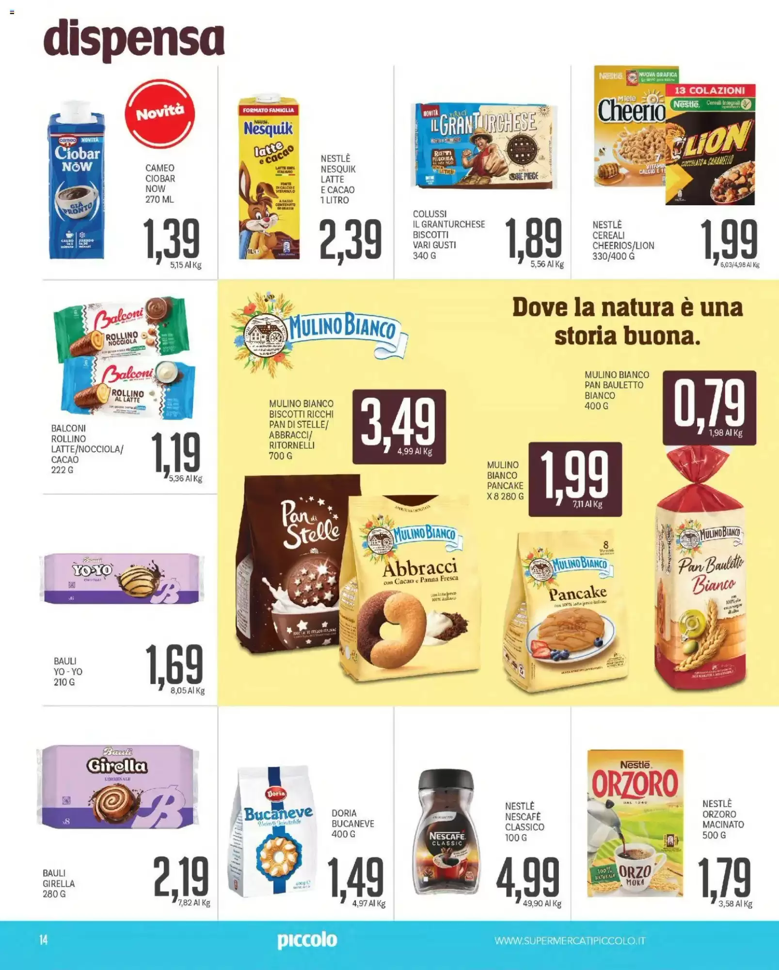 Volantino promozionale Supermercati Piccolo  valide dal 12/10/2026 - Pagina 14.