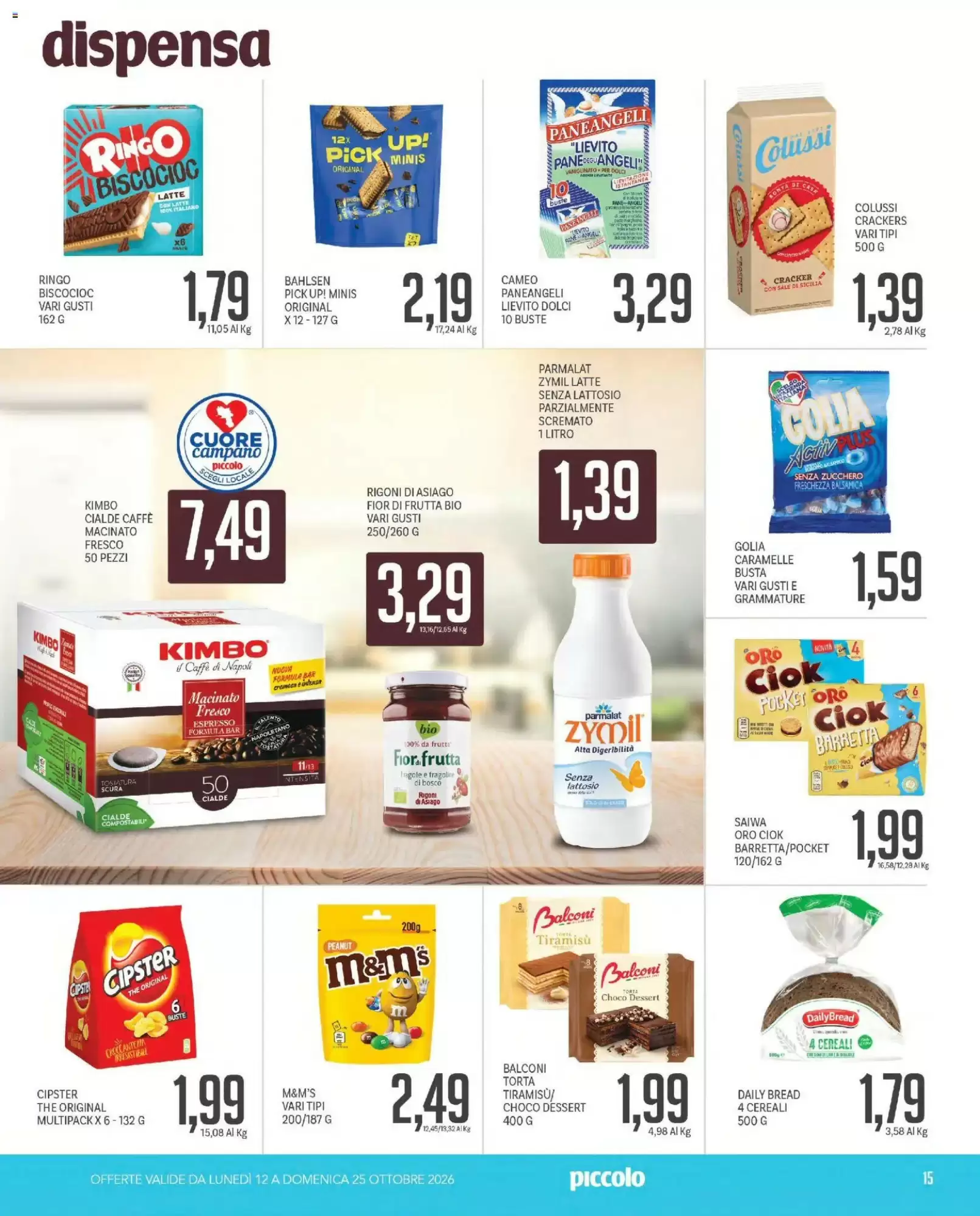 Volantino promozionale Supermercati Piccolo  valide dal 12/10/2026 - Pagina 15.