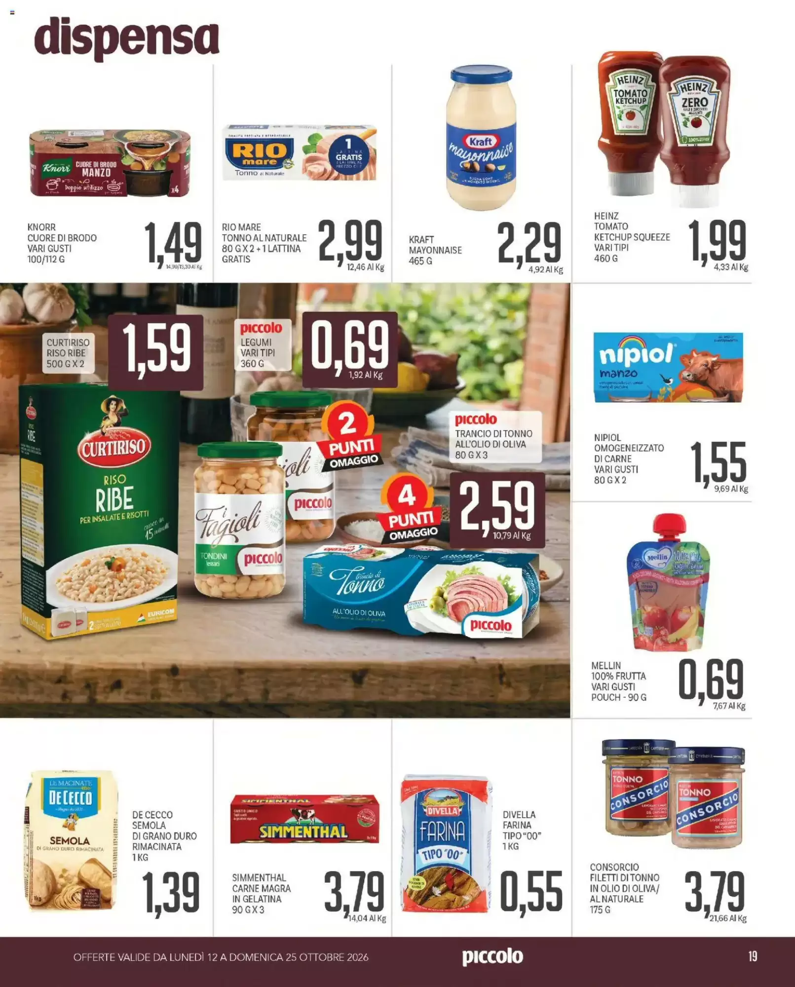 Volantino promozionale Supermercati Piccolo  valide dal 12/10/2026 - Pagina 19.