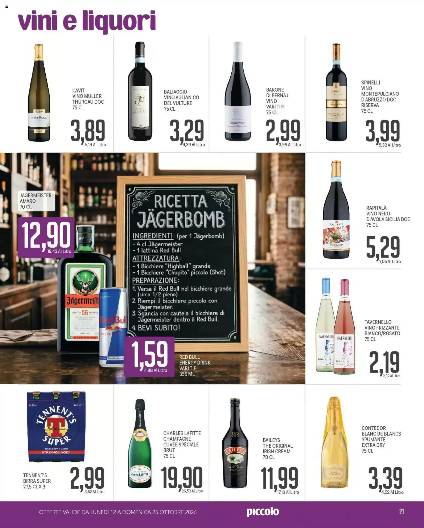 Volantino promozionale Supermercati Piccolo  valide dal 12/10/2026 - Pagina 21.