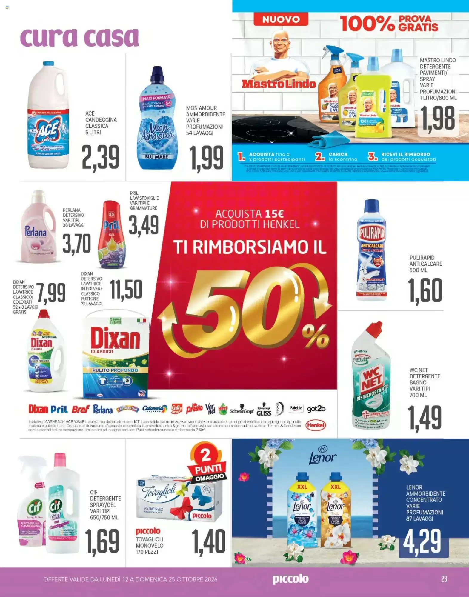 Volantino promozionale Supermercati Piccolo  valide dal 12/10/2026 - Pagina 23.