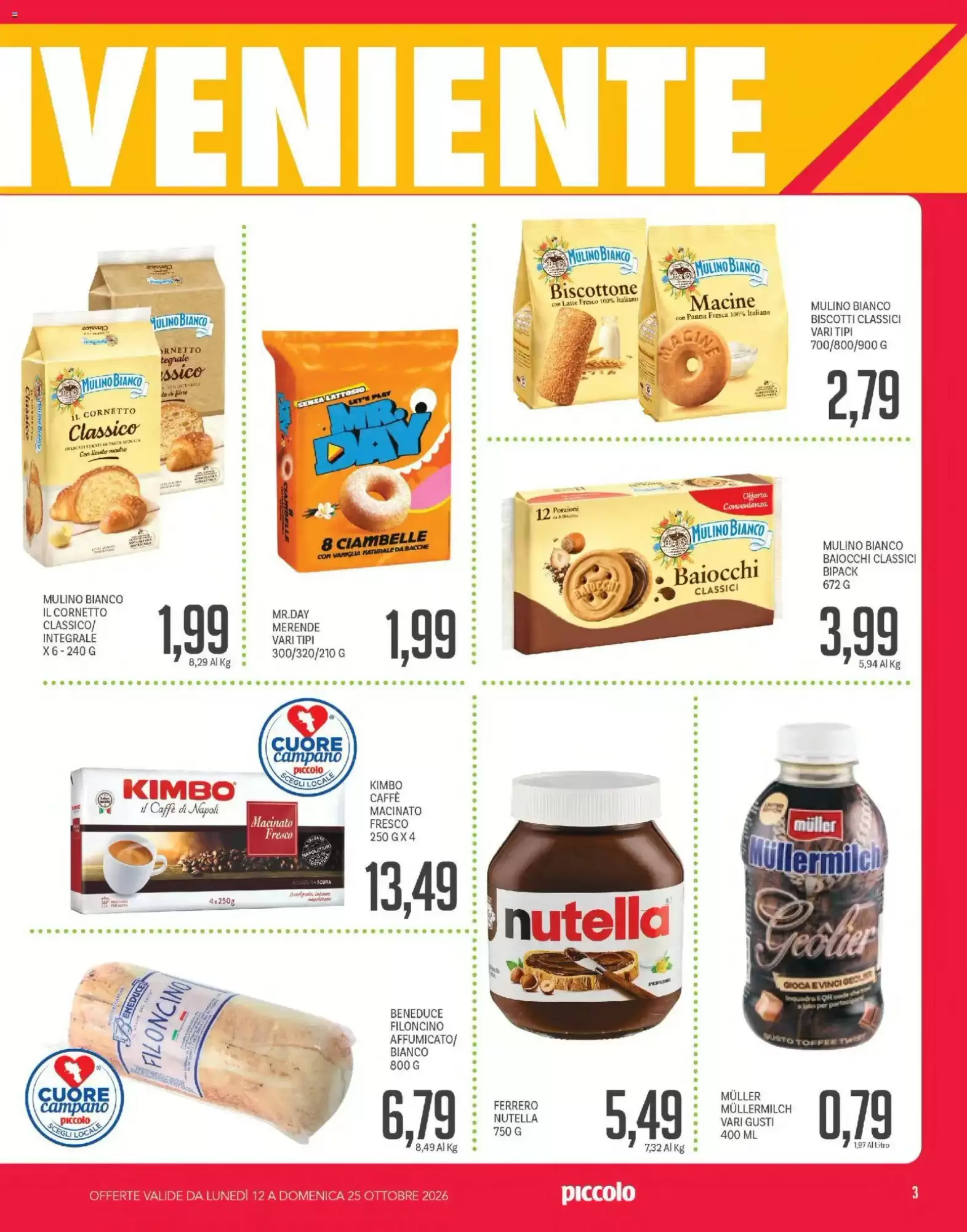 Volantino promozionale Supermercati Piccolo  valide dal 12/10/2026 - Pagina 3.