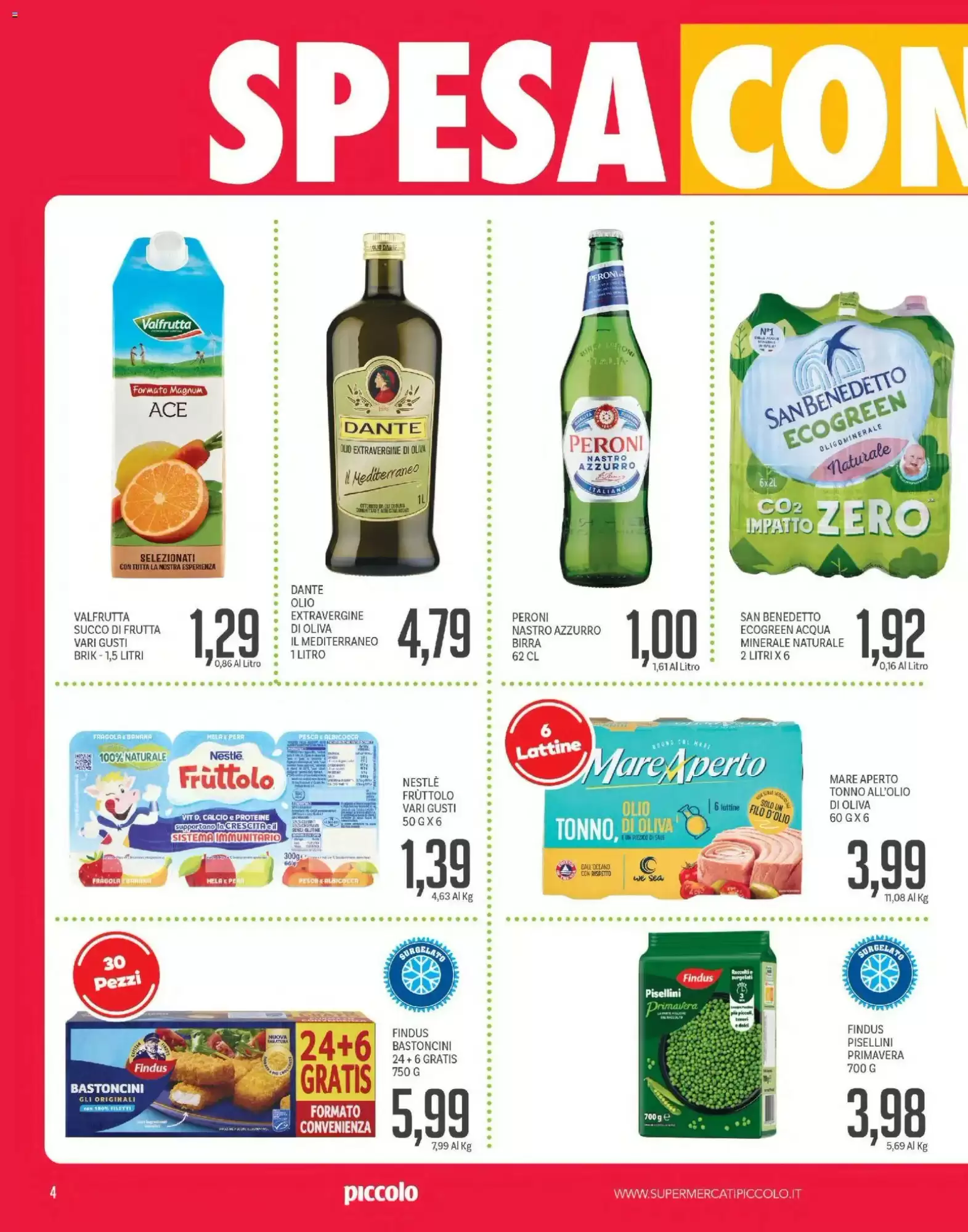 Volantino promozionale Supermercati Piccolo  valide dal 12/10/2026 - Pagina 4.