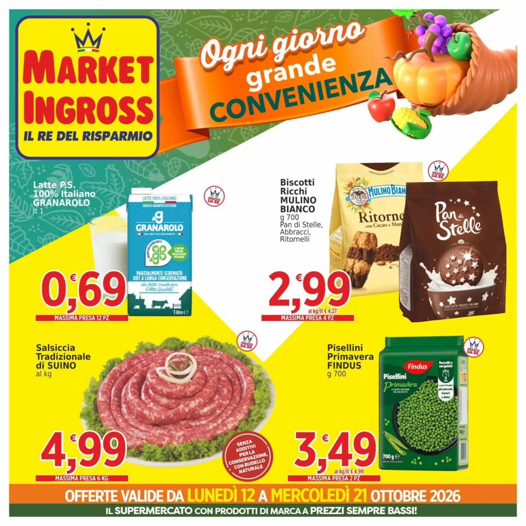 Volantino promozionale Market Ingross valide dal 12/10/2026 - Pagina 1.