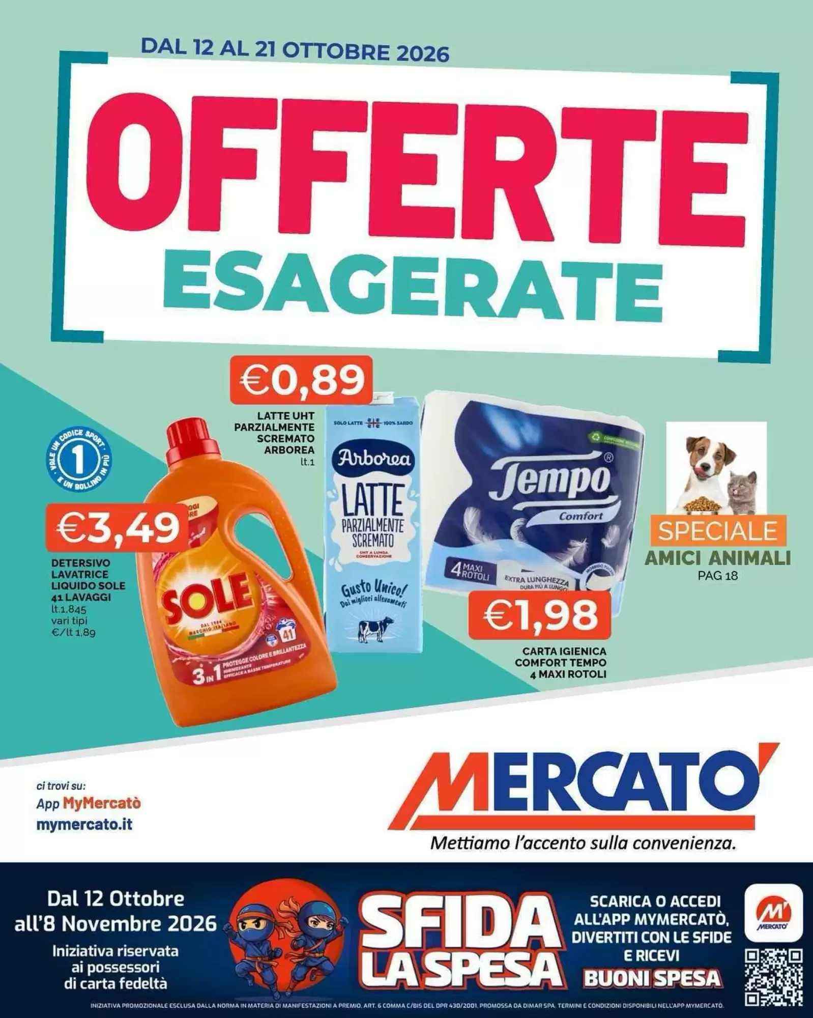 Volantino promozionale Mercatò  valide dal 12/10/2026 - Pagina 1.
