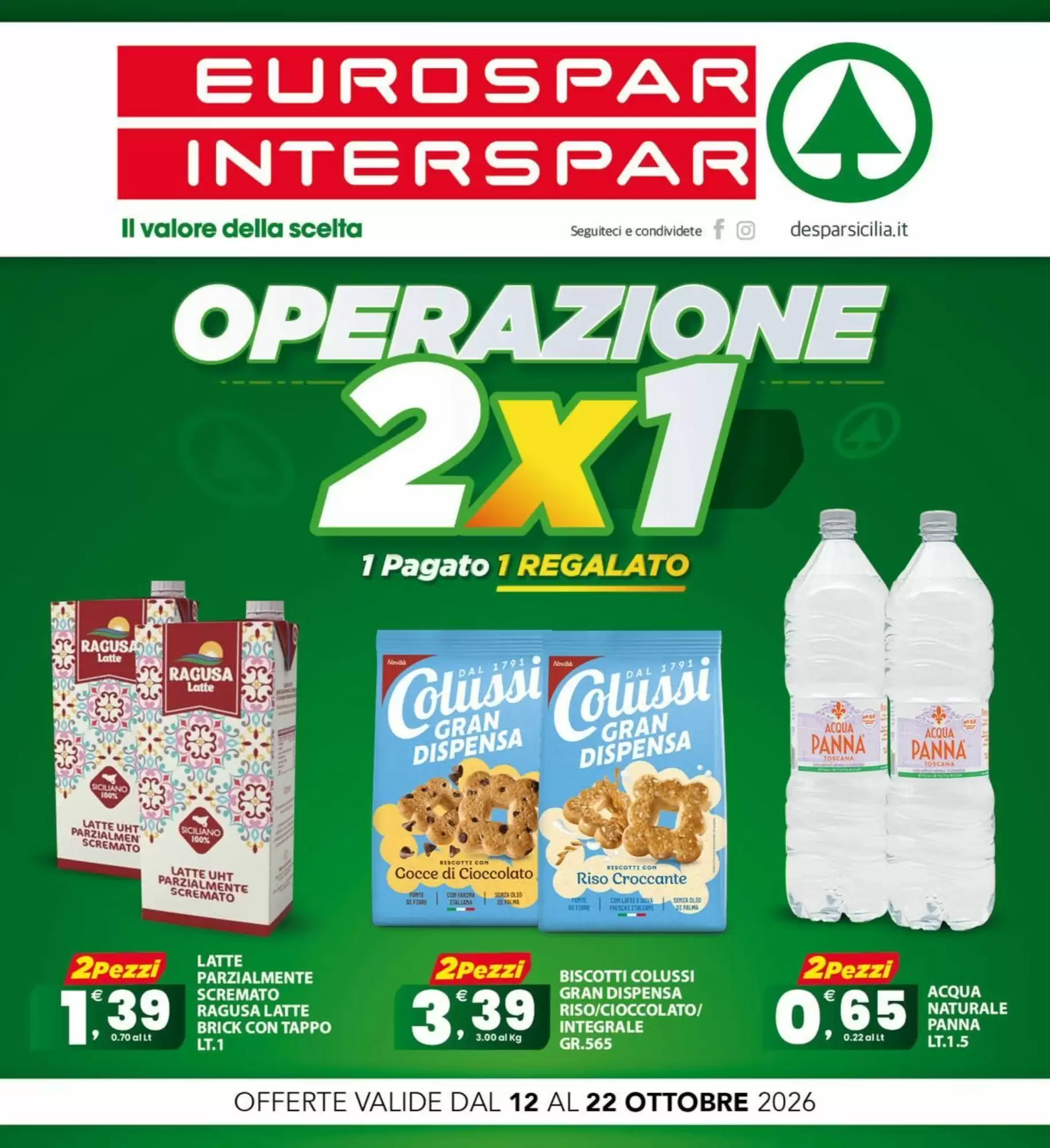 Volantino promozionale Eurospar valide dal 12/10/2026 - Pagina 1.