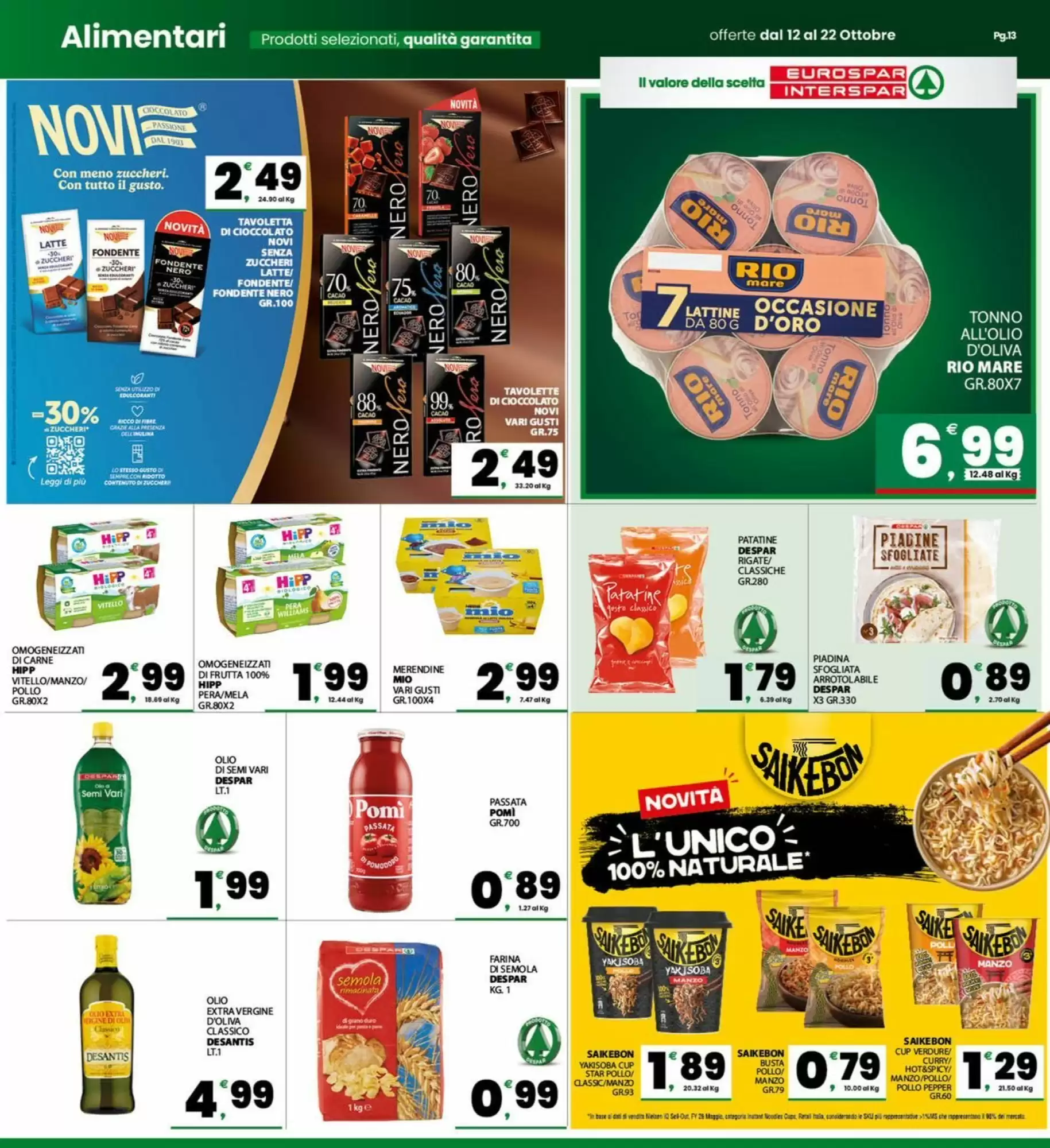 Volantino promozionale Eurospar  valide dal 12/10/2026 - Pagina 13.
