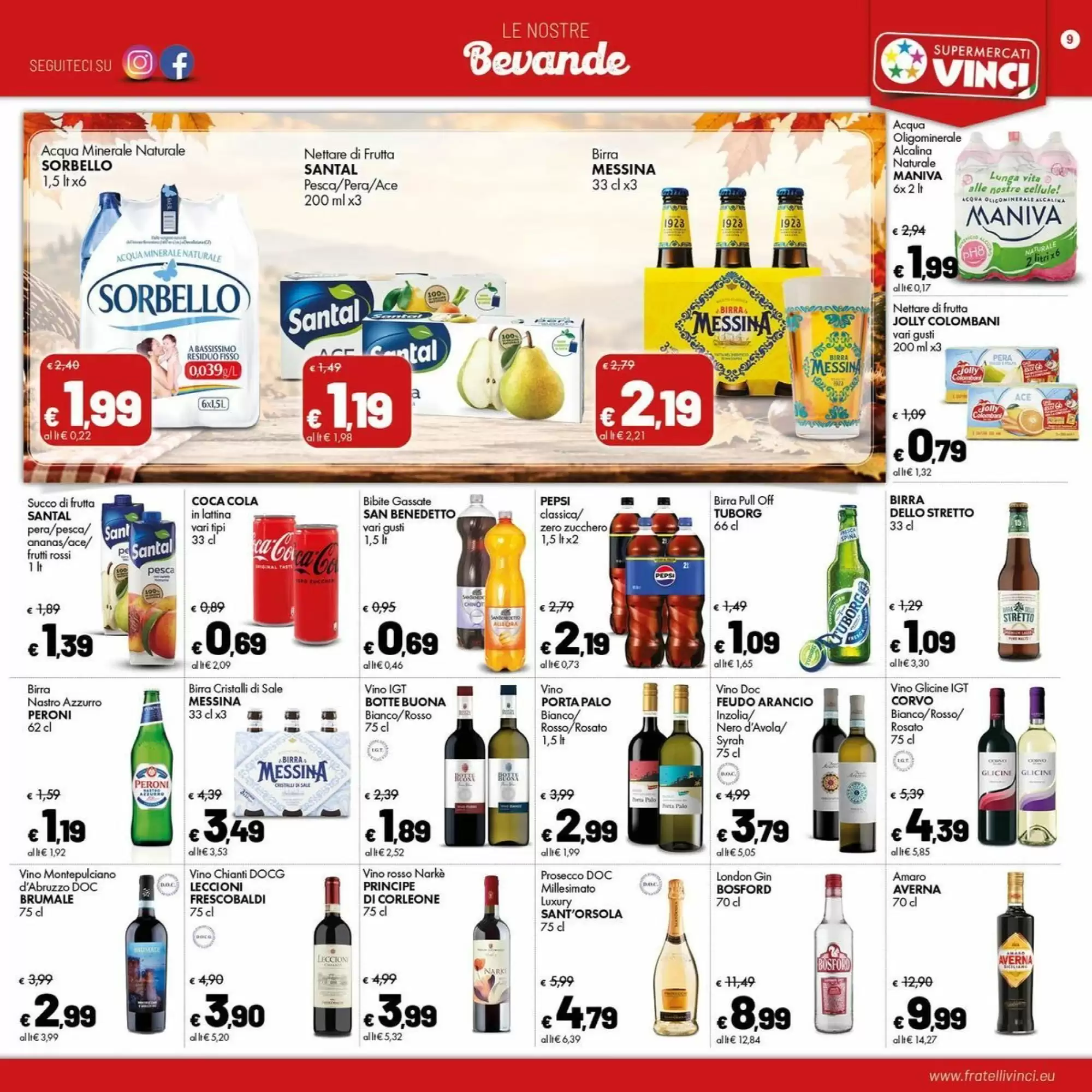 Volantino promozionale Supermercati Vinci  valide dal 12/10/2026 - Pagina 9.