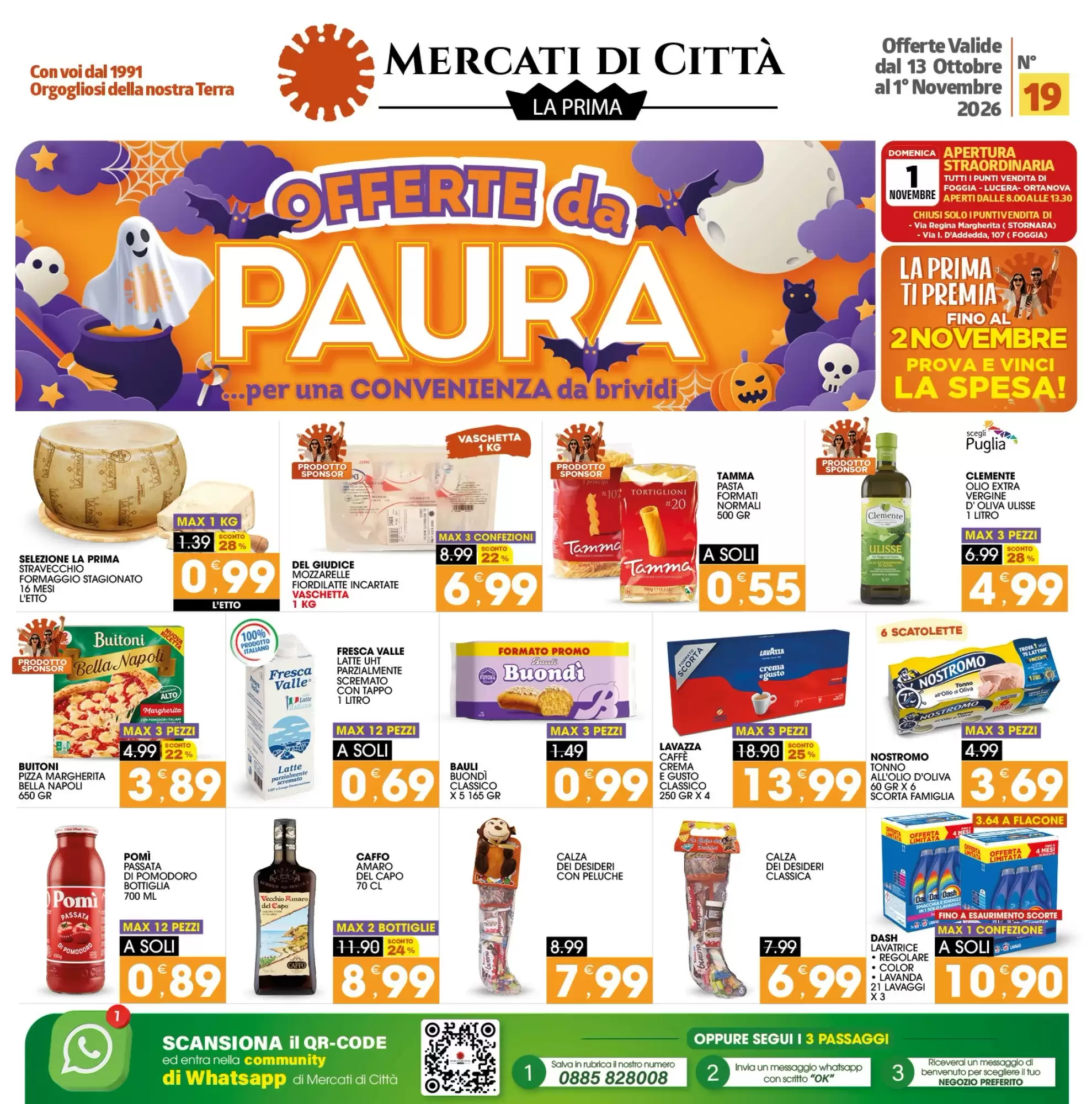 Volantino promozionale Mercati di Città La Prima  valide dal 13/10/2026 - Pagina 1.