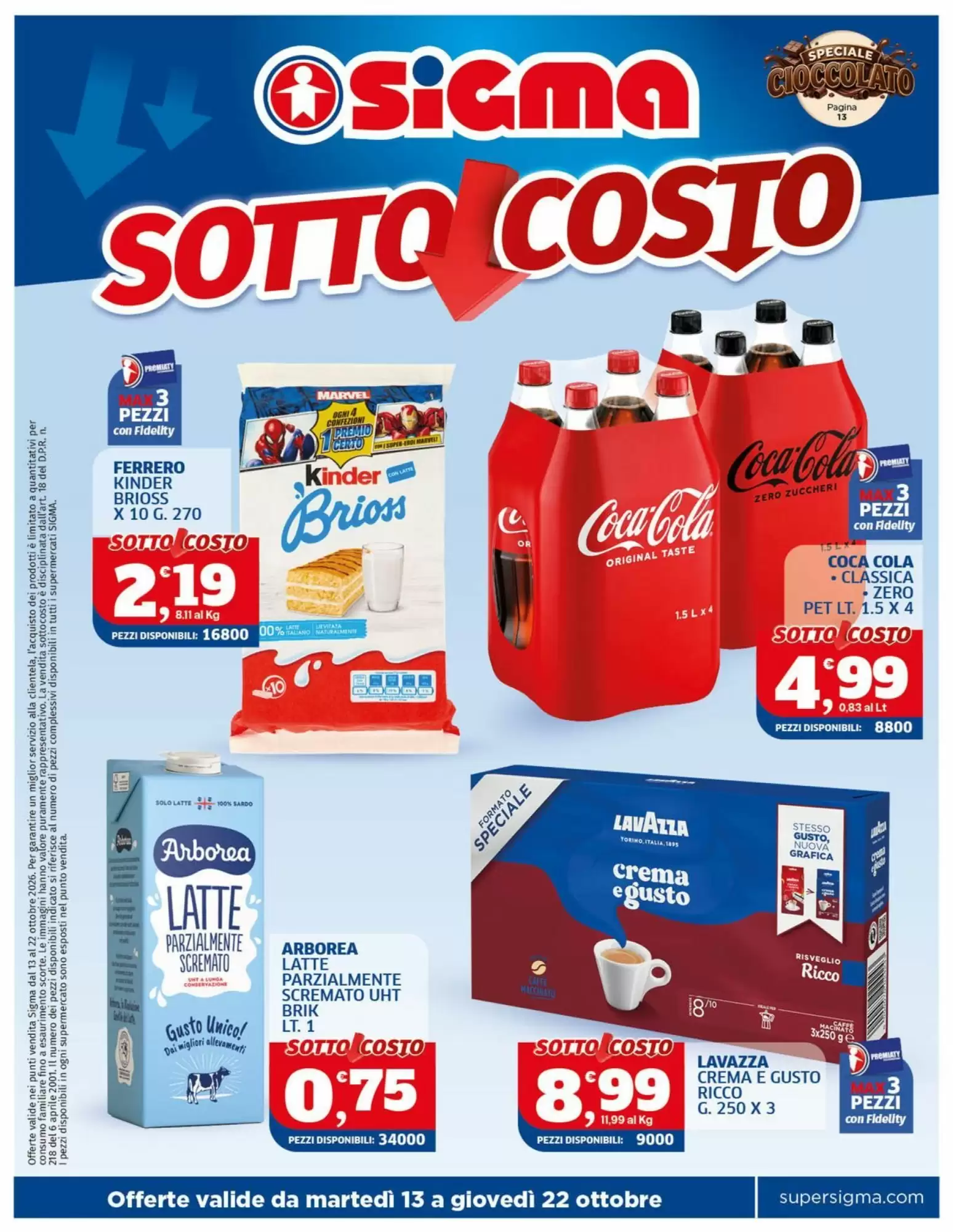 Volantino promozionale Sigma  valide dal 13/10/2026 - Pagina 1.