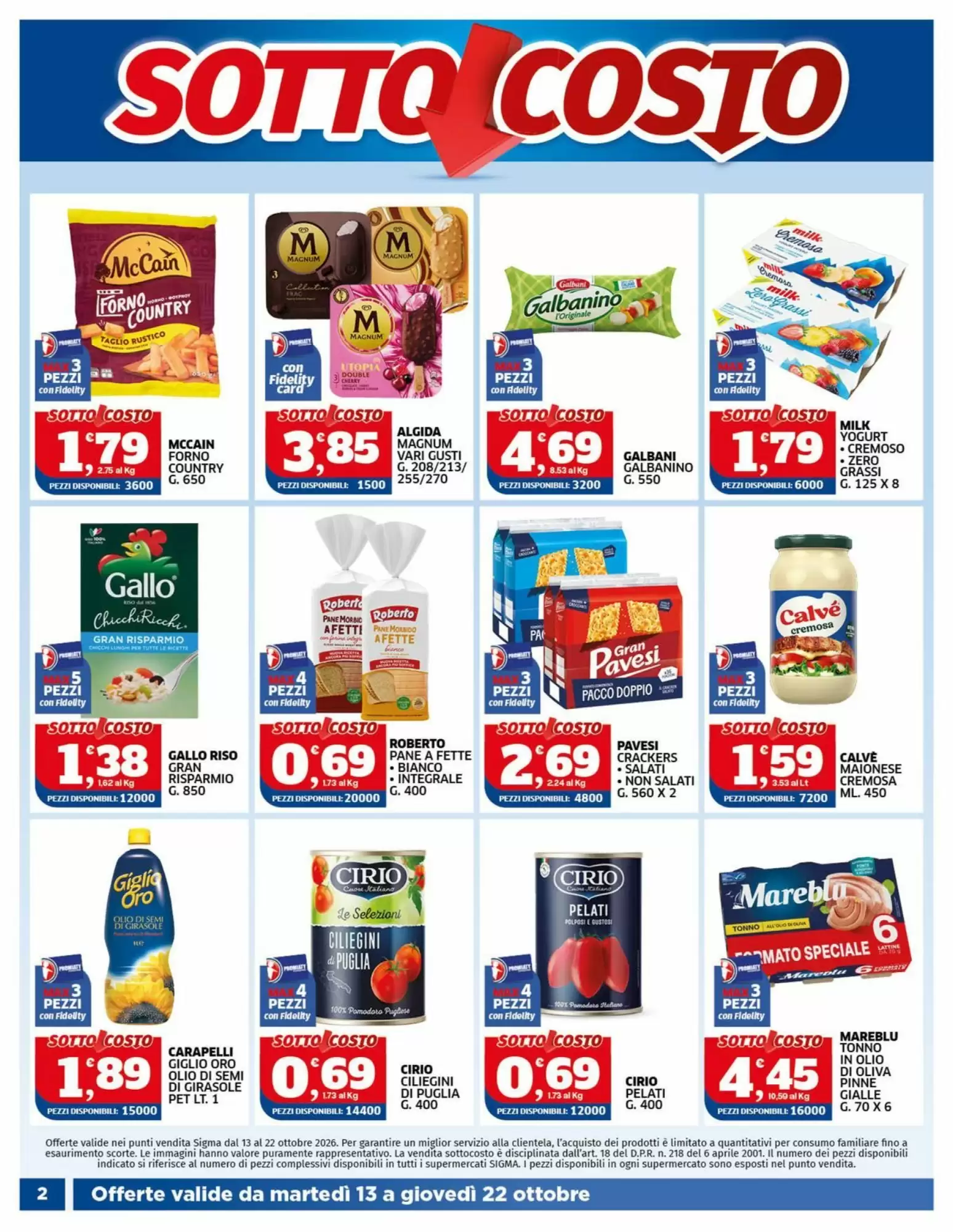 Volantino promozionale Sigma  valide dal 13/10/2026 - Pagina 2.