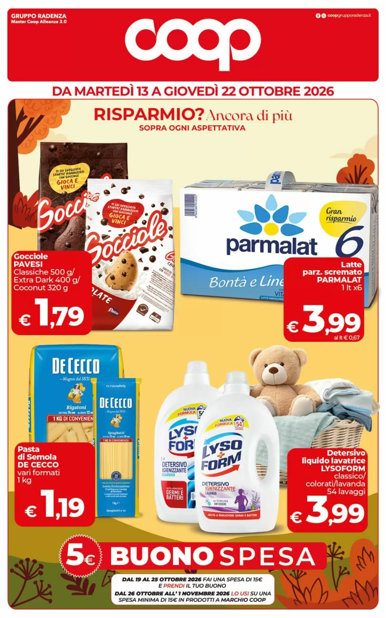 Volantino promozionale Coop  valide dal 13/10/2026 - Pagina 1.