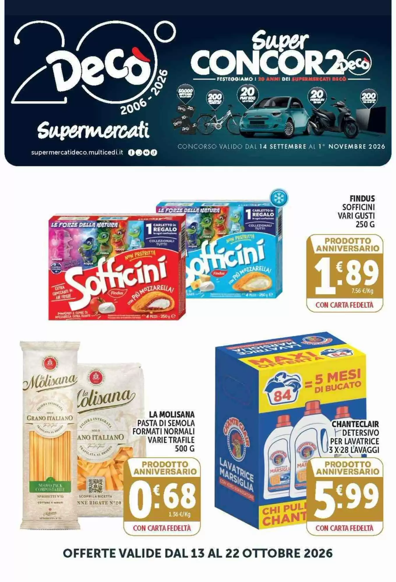 Volantino promozionale Deco Supermercati valide dal 13/10/2026 - Pagina 1.
