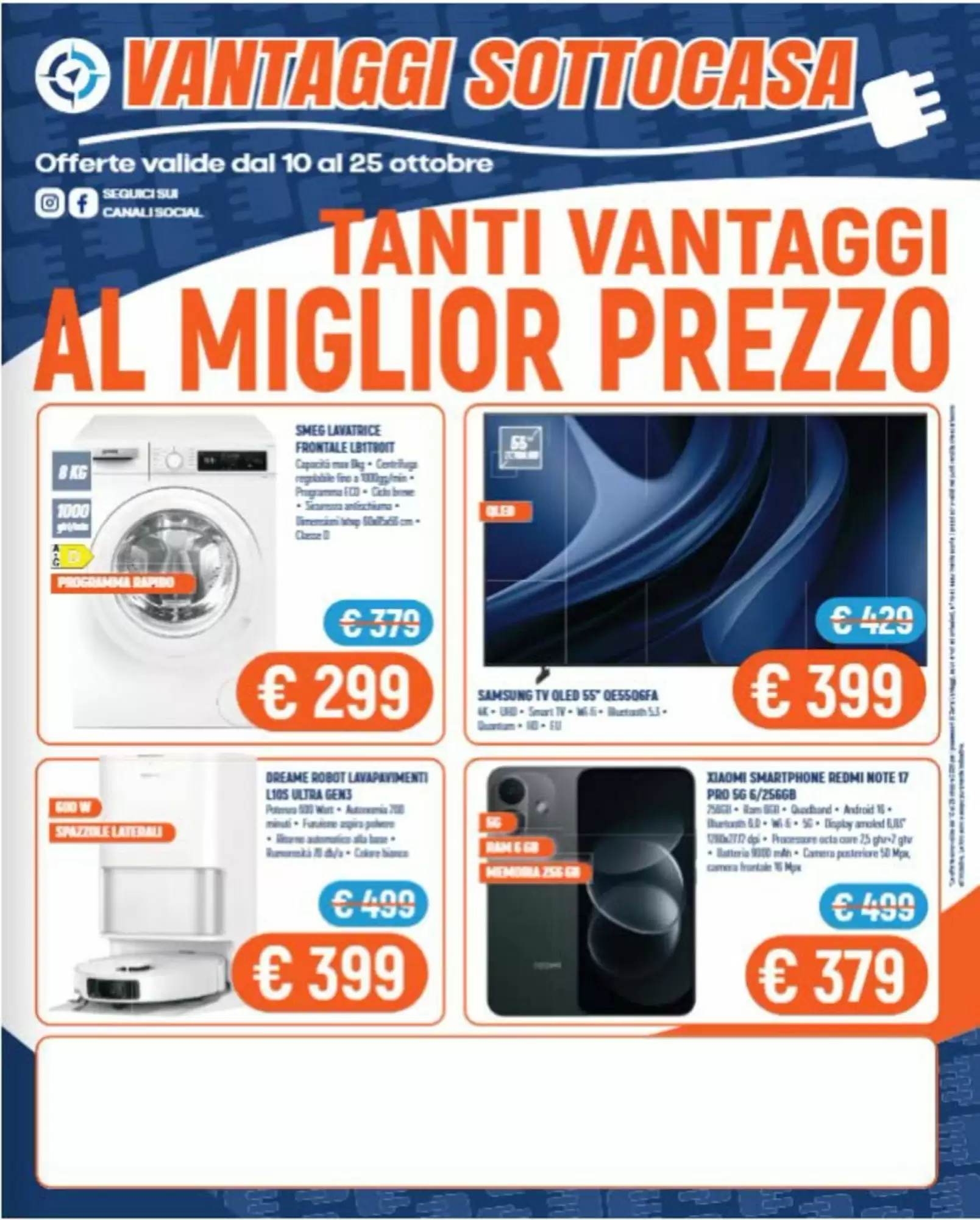 Volantino promozionale Vantaggi Sottocasa valide dal 13/10/2026 - Pagina 1.
