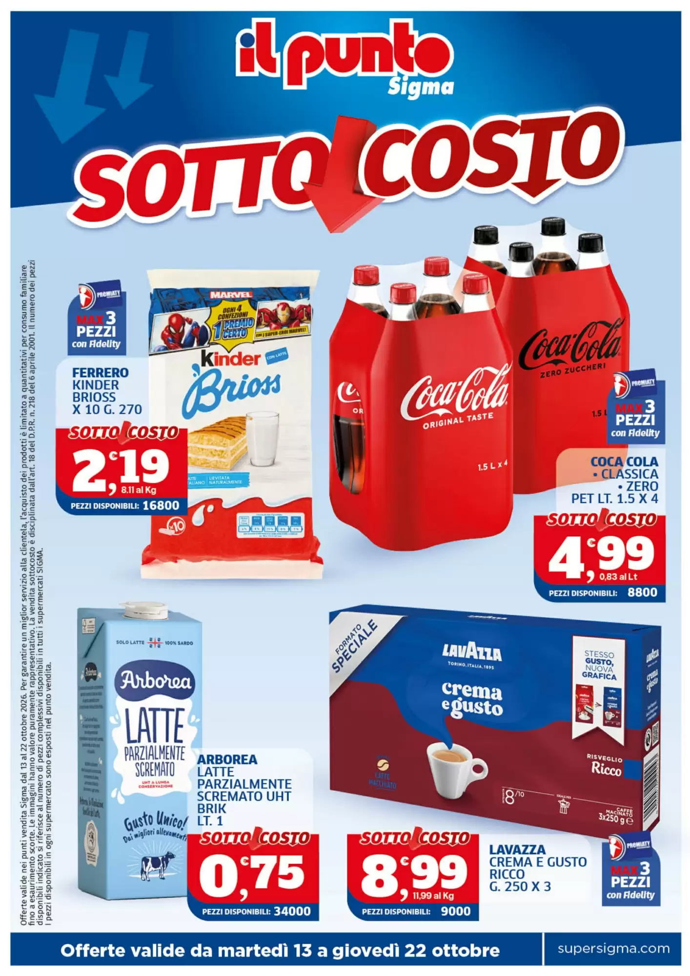 Volantino promozionale Il Punto Sigma  valide dal 13/10/2026 - Pagina 1.