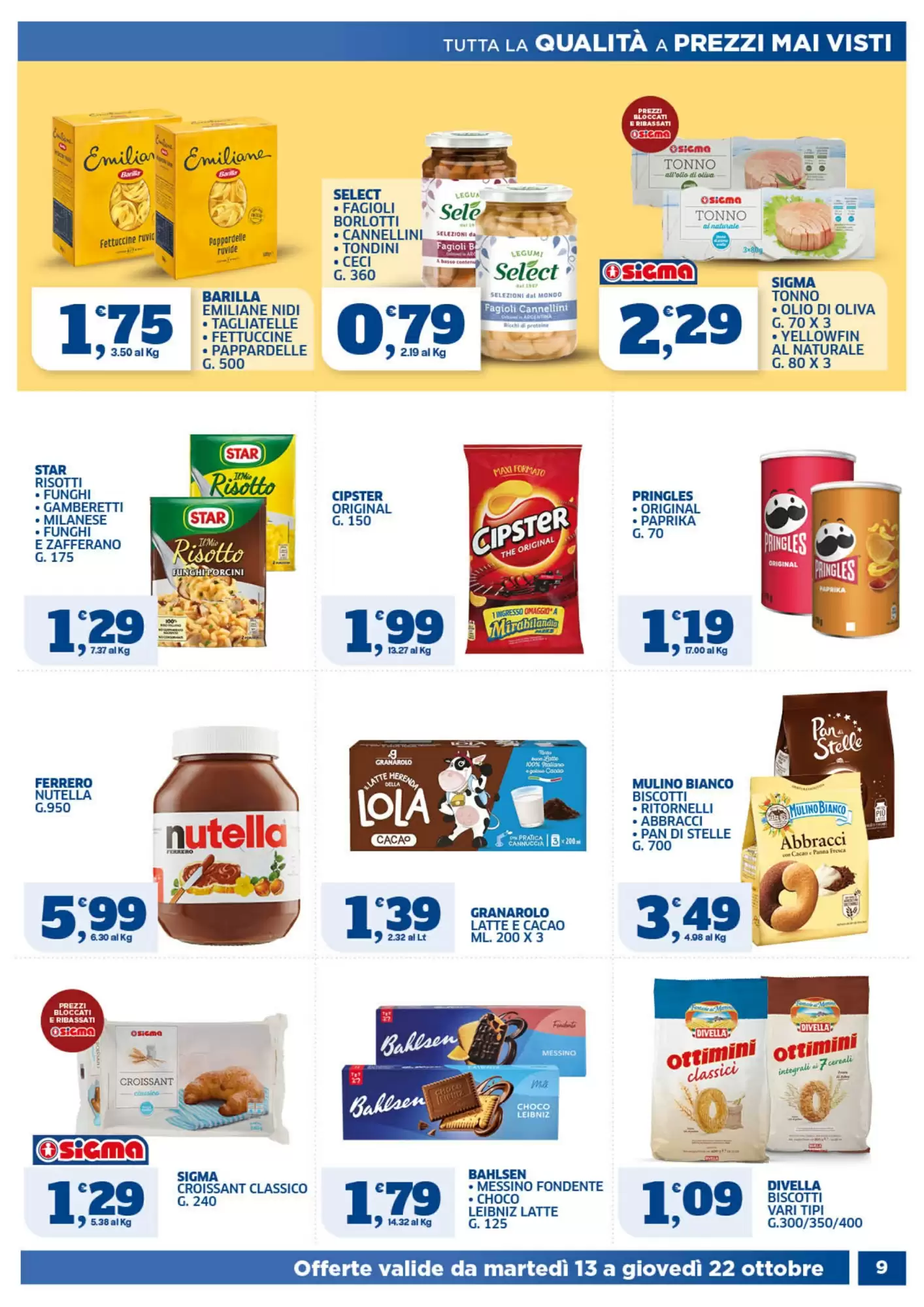 Volantino promozionale Il Punto Sigma  valide dal 13/10/2026 - Pagina 9.
