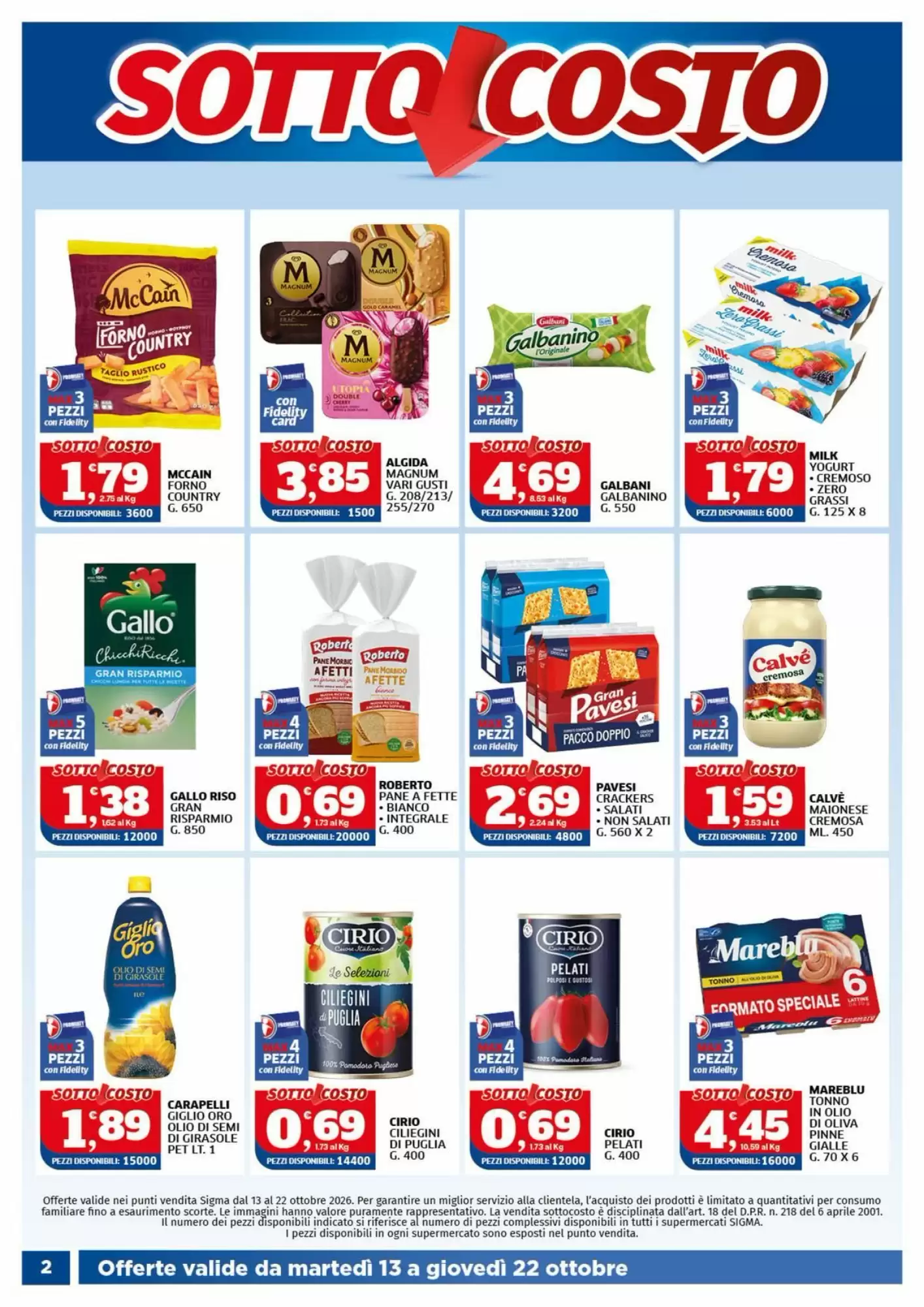 Volantino promozionale Ok Sigma  valide dal 13/10/2026 - Pagina 2.