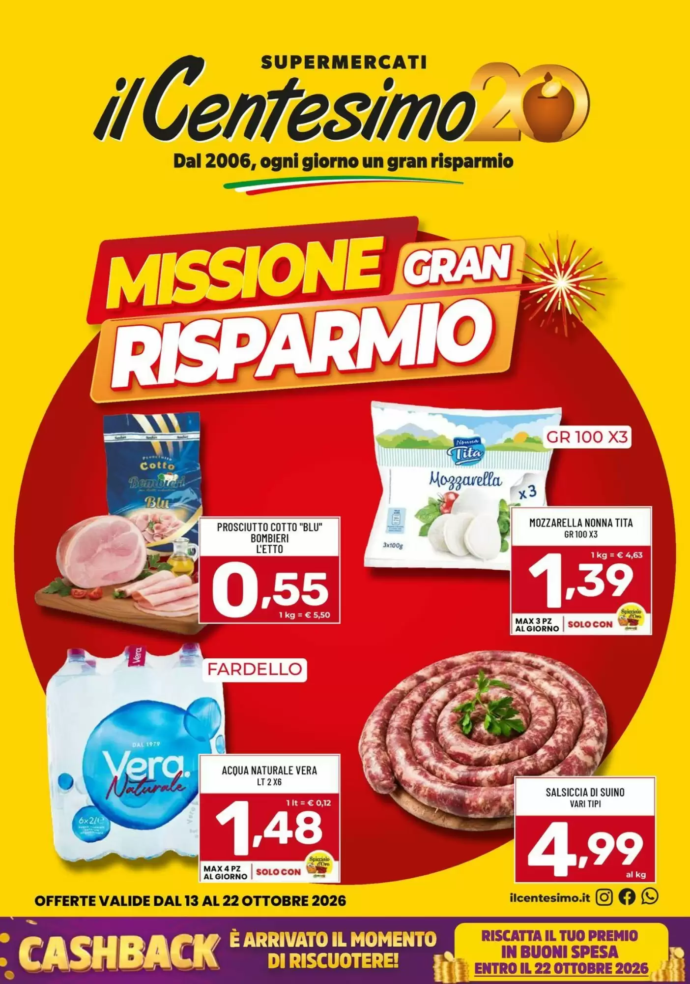 Volantino promozionale Il Centesimo valide dal 13/10/2026 - Pagina 1.