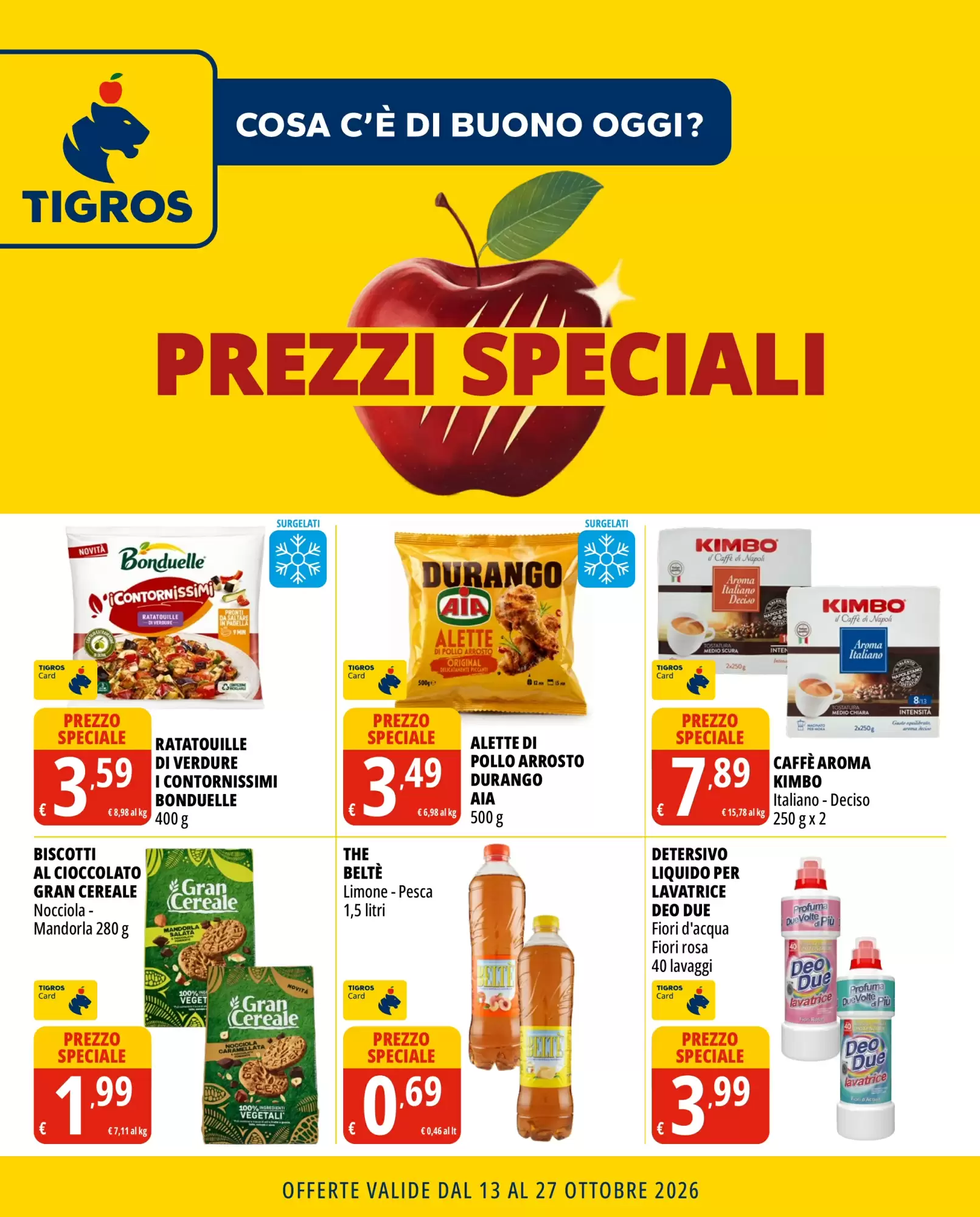 Volantino promozionale Tigros  valide dal 13/10/2026 - Pagina 1.