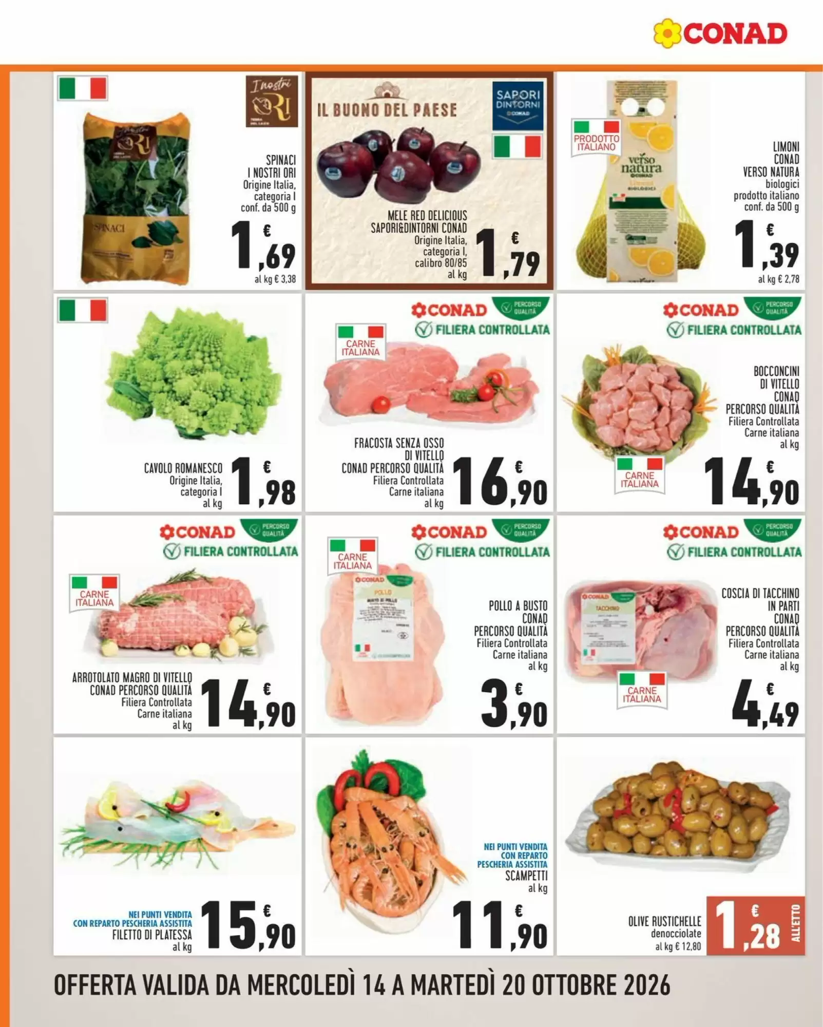 Volantino promozionale Conad  valide dal 14/10/2026 - Pagina 2.