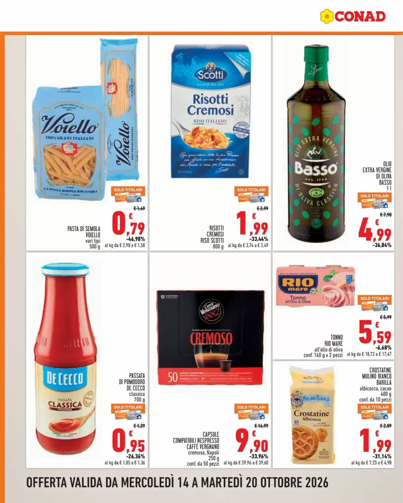 Volantino promozionale Conad  valide dal 14/10/2026 - Pagina 6.