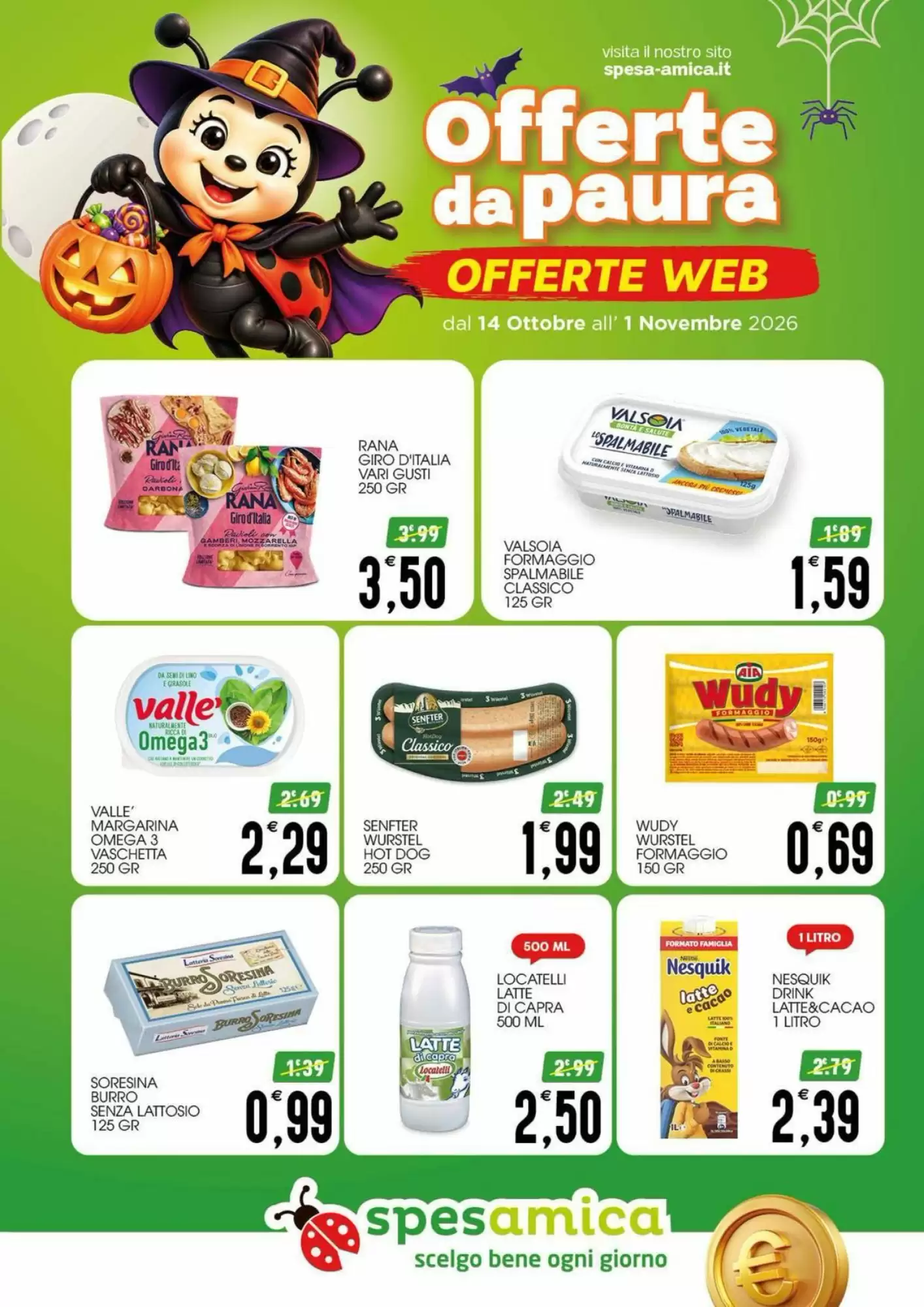 Volantino promozionale SpesAmica  valide dal 14/10/2026 - Pagina 18.