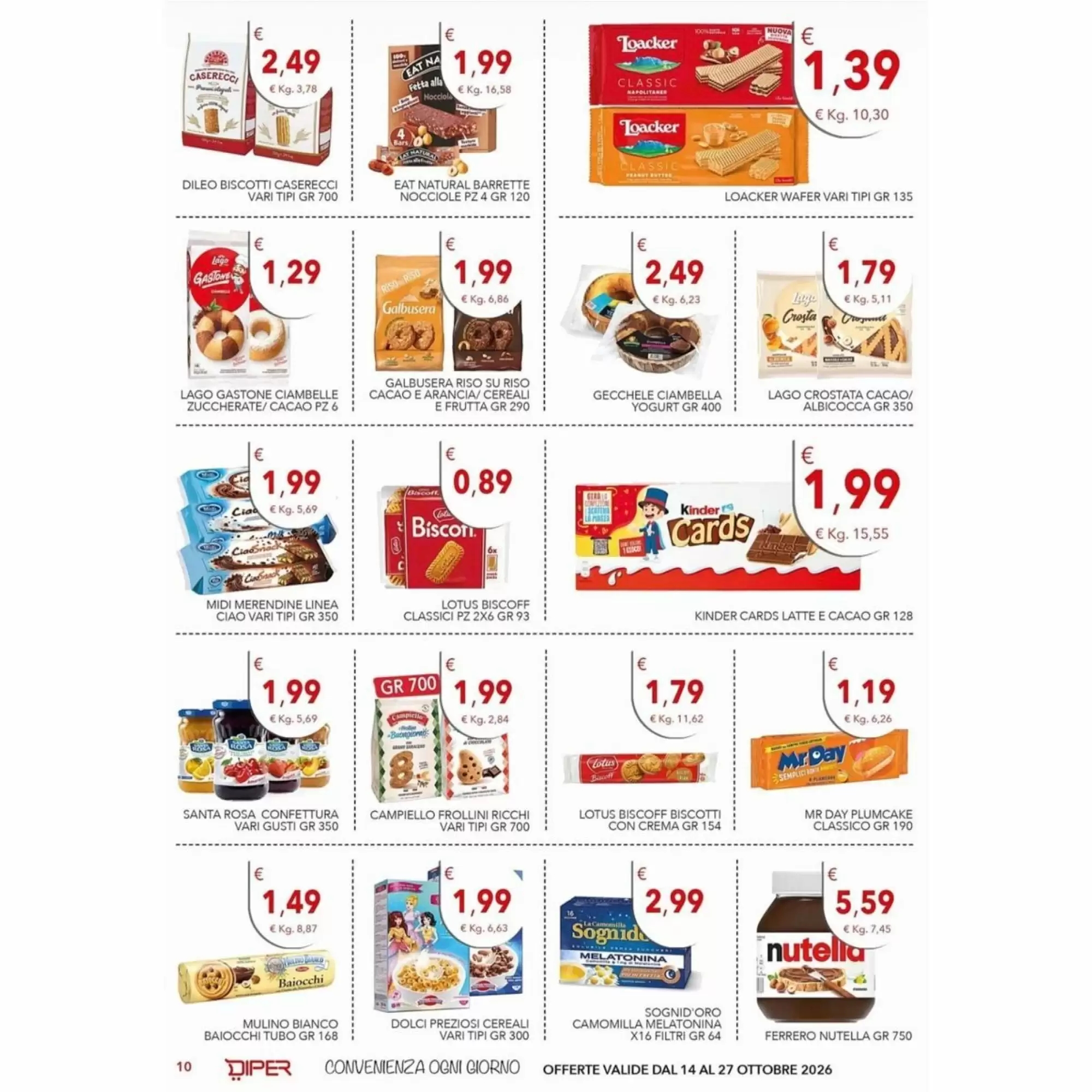 Volantino promozionale Diper  valide dal 14/10/2026 - Pagina 10.