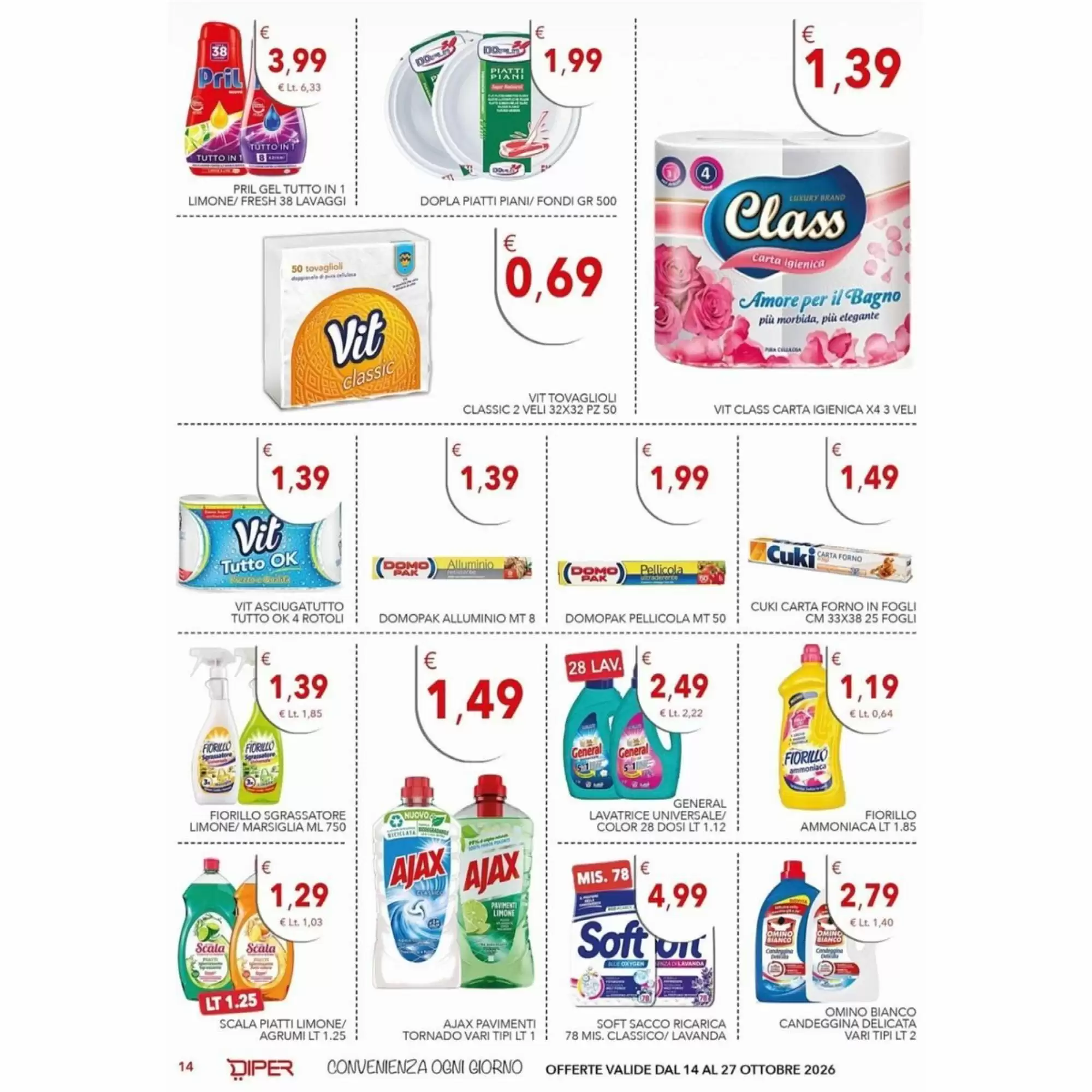 Volantino promozionale Diper  valide dal 14/10/2026 - Pagina 14.