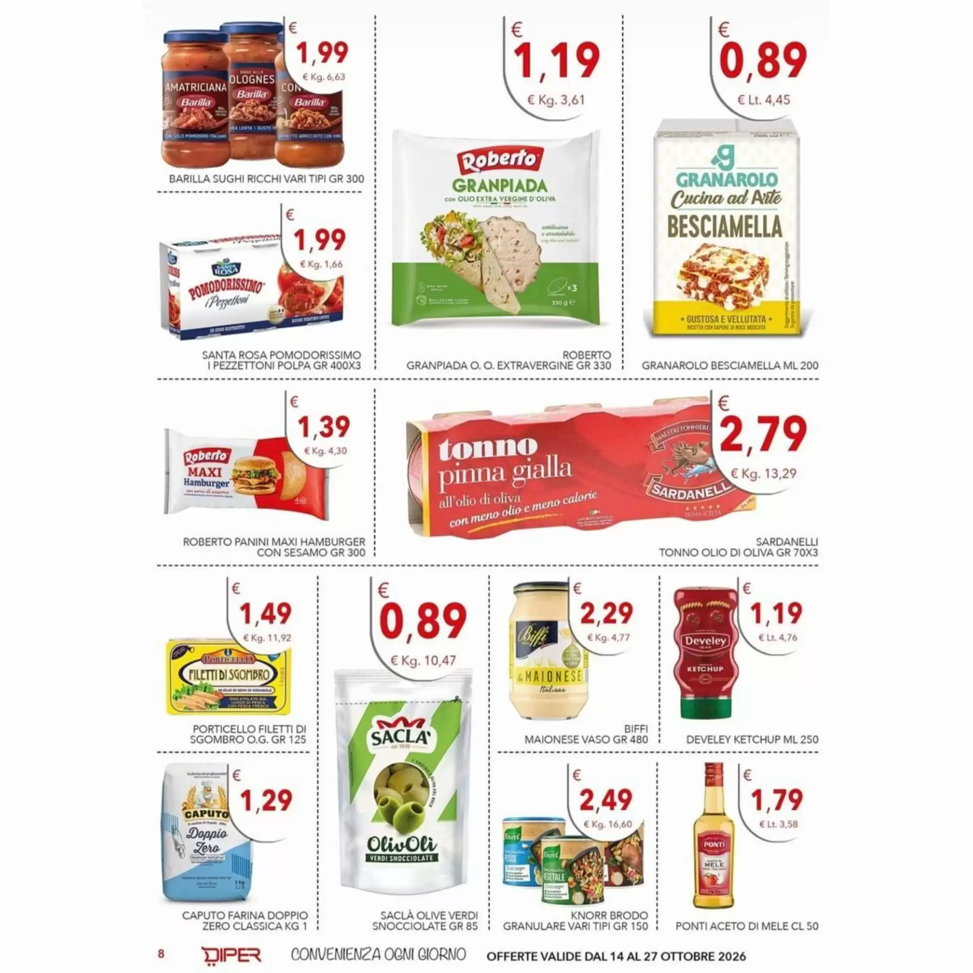 Volantino promozionale Diper  valide dal 14/10/2026 - Pagina 8.