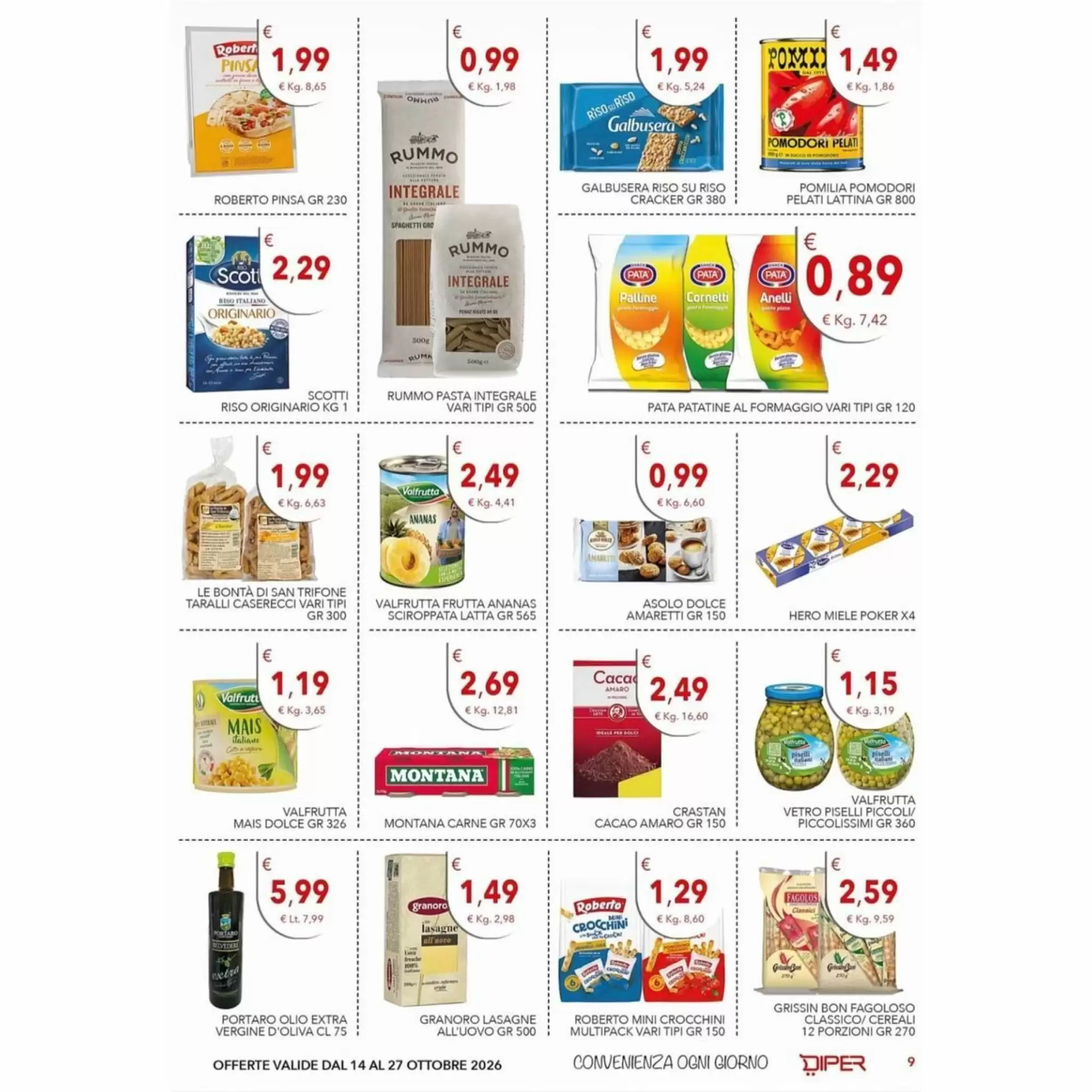 Volantino promozionale Diper  valide dal 14/10/2026 - Pagina 9.