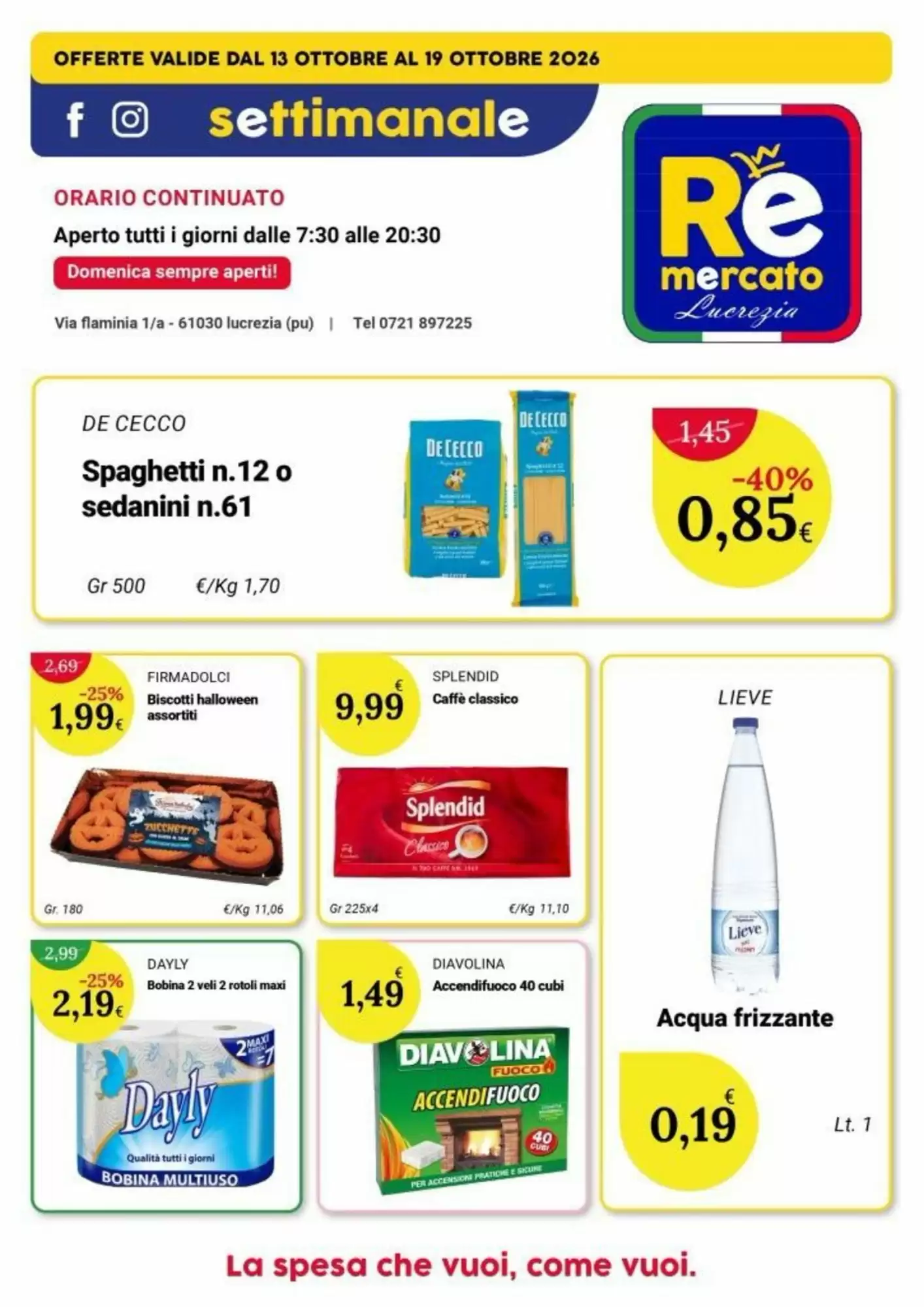 Volantino promozionale Re Mercato Lucrezia  valide dal 14/10/2026 - Pagina 2.