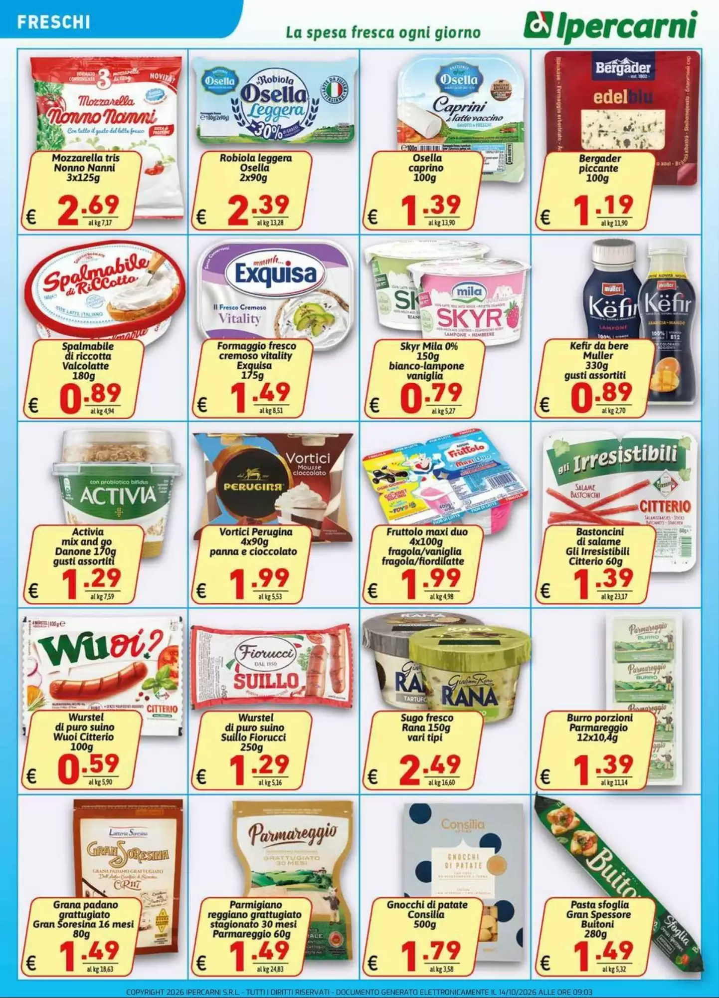 Volantino promozionale Ipercarni  valide dal 14/10/2026 - Pagina 10.