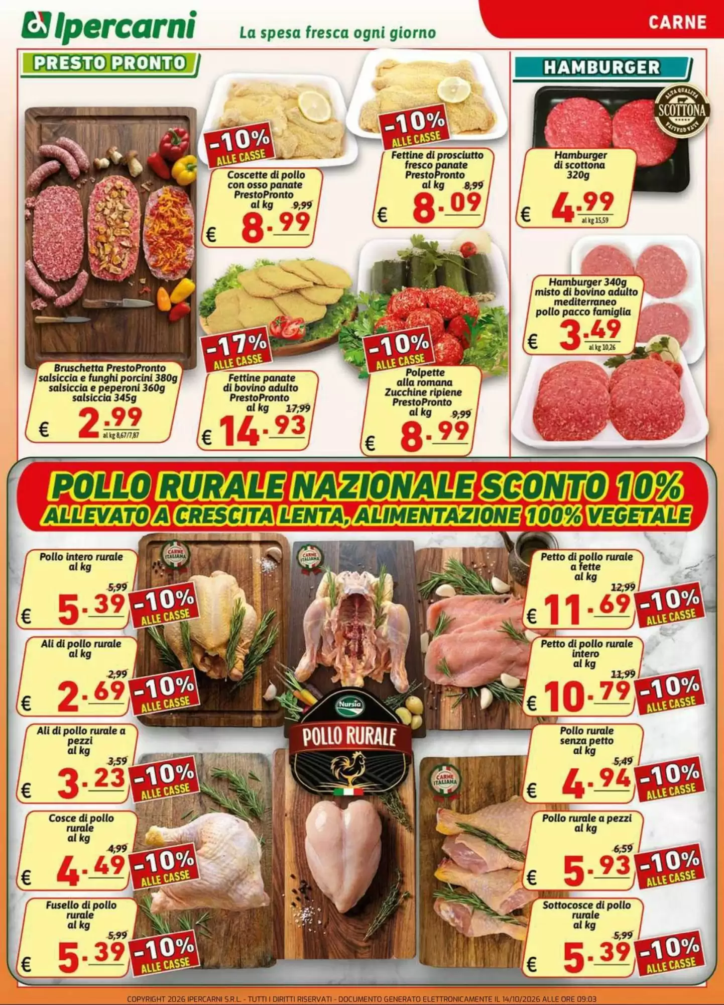 Volantino promozionale Ipercarni  valide dal 14/10/2026 - Pagina 3.