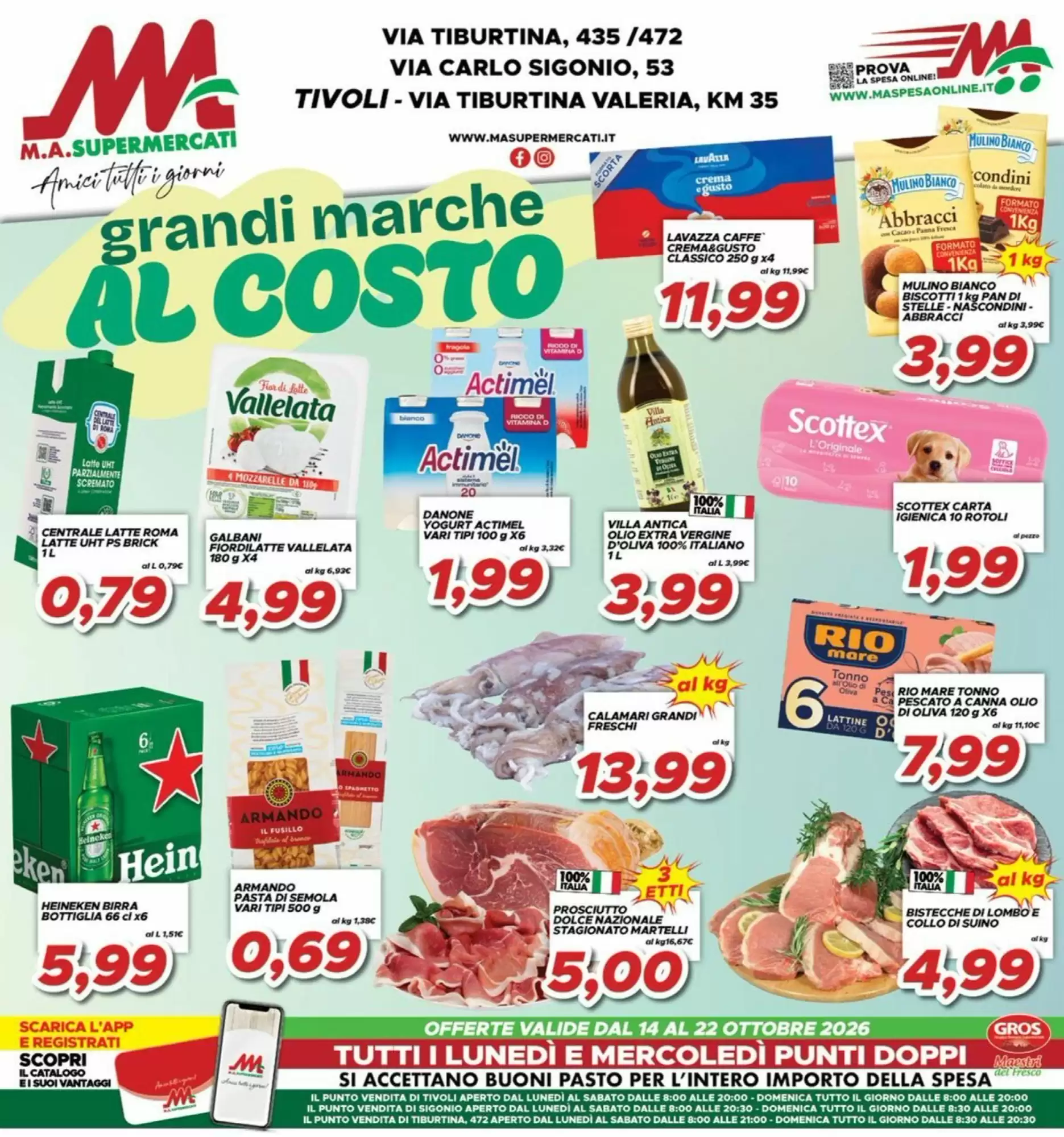 Volantino promozionale MA Supermercati  valide dal 14/10/2026 - Pagina 1.
