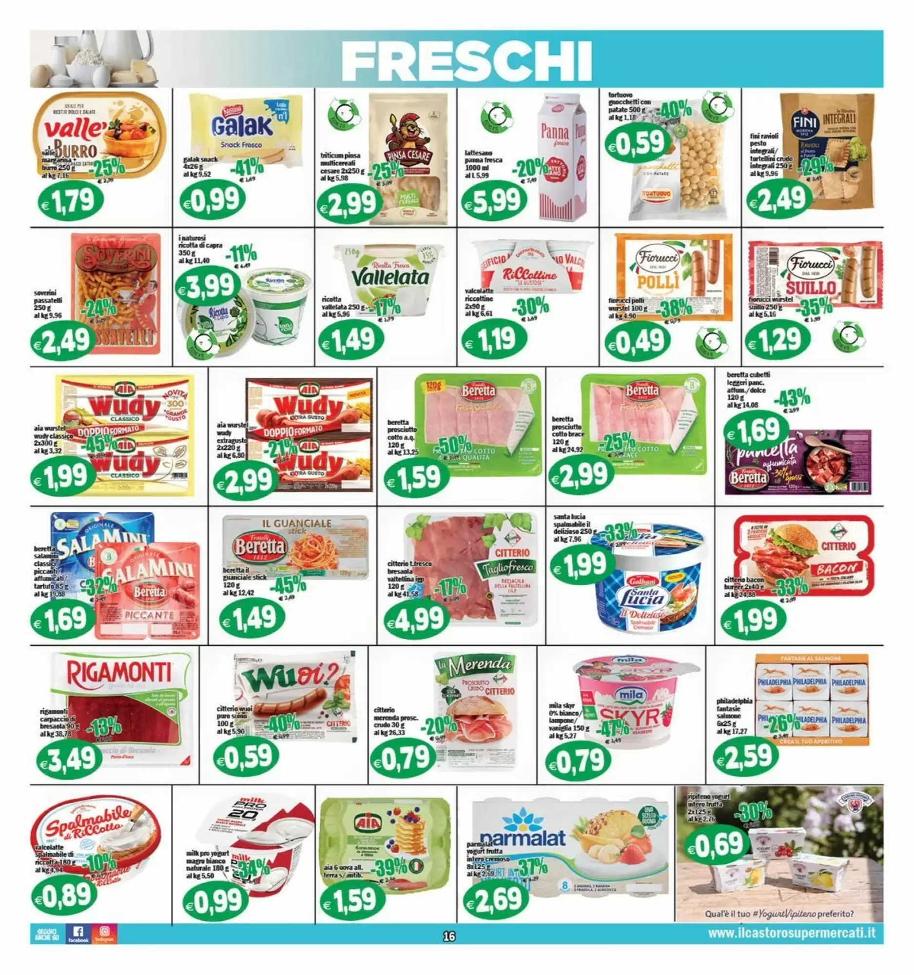 Volantino promozionale Il Castoro Supermercati  valide dal 14/10/2026 - Pagina 16.