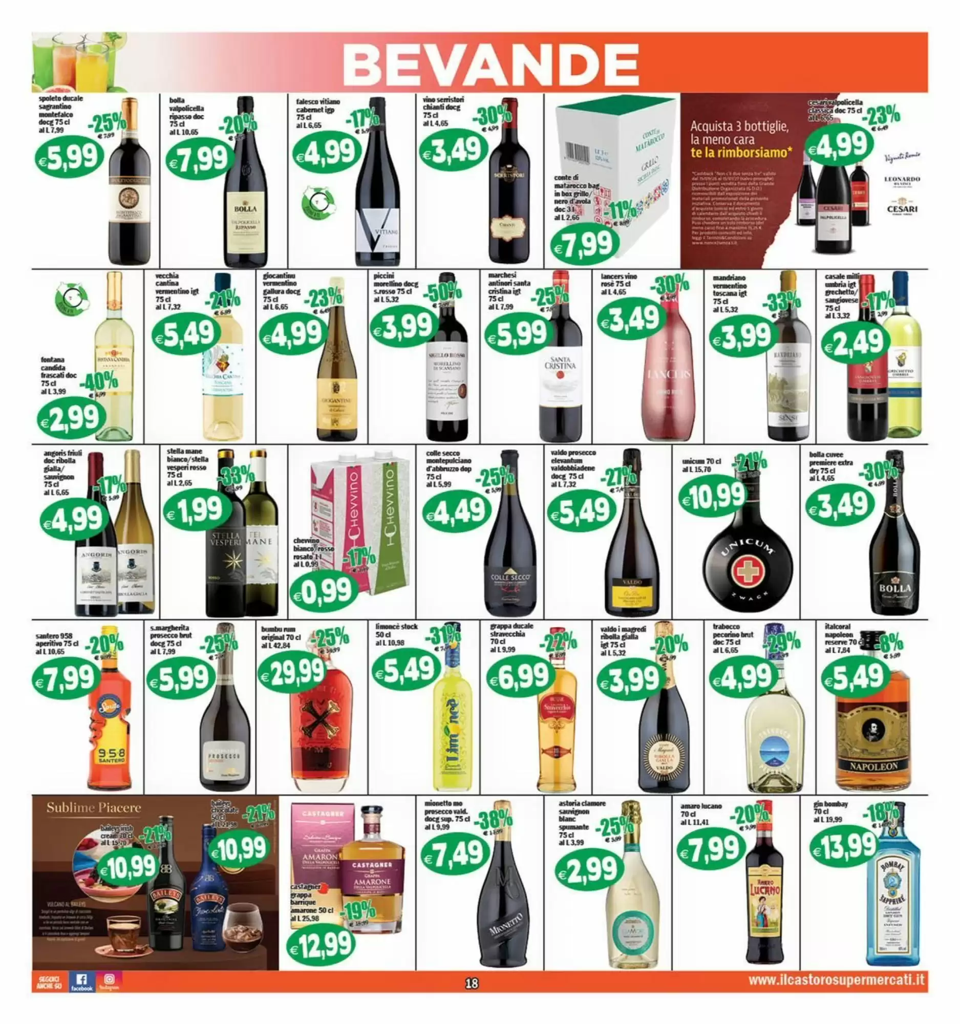 Volantino promozionale Il Castoro Supermercati  valide dal 14/10/2026 - Pagina 18.