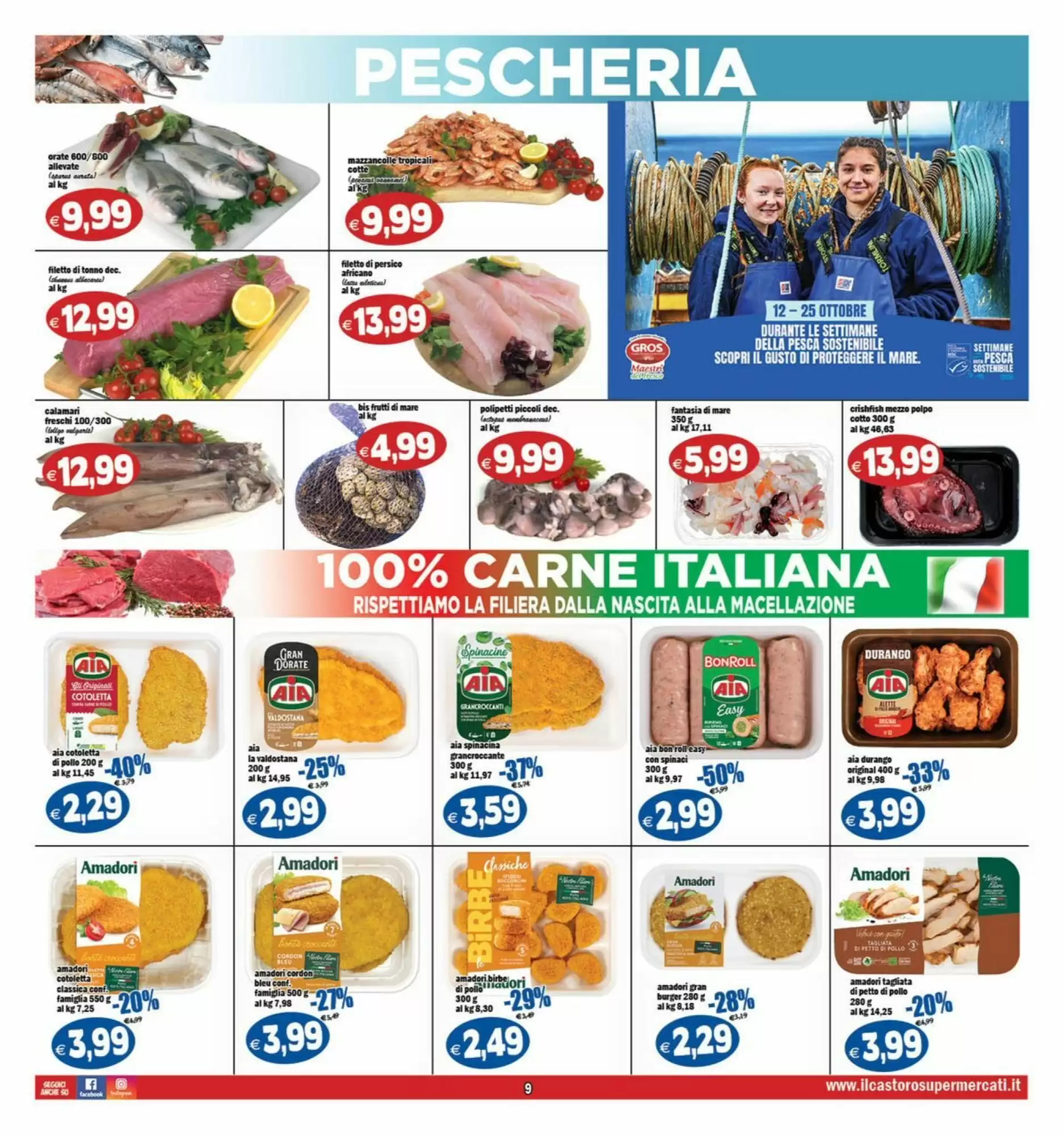 Volantino promozionale Il Castoro Supermercati  valide dal 14/10/2026 - Pagina 9.