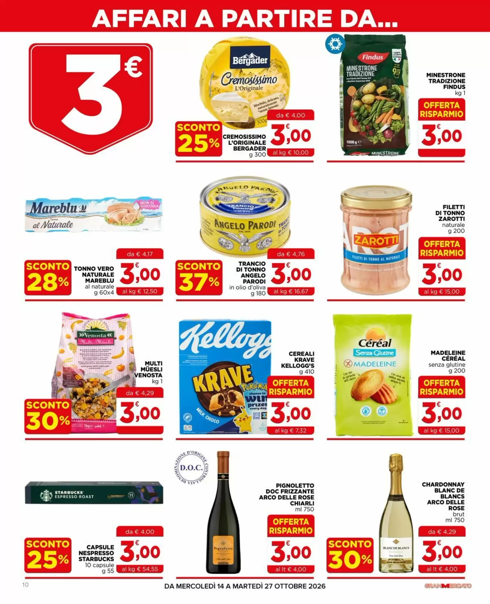 Volantino promozionale Gran mercato  valide dal 14/10/2026 - Pagina 10.