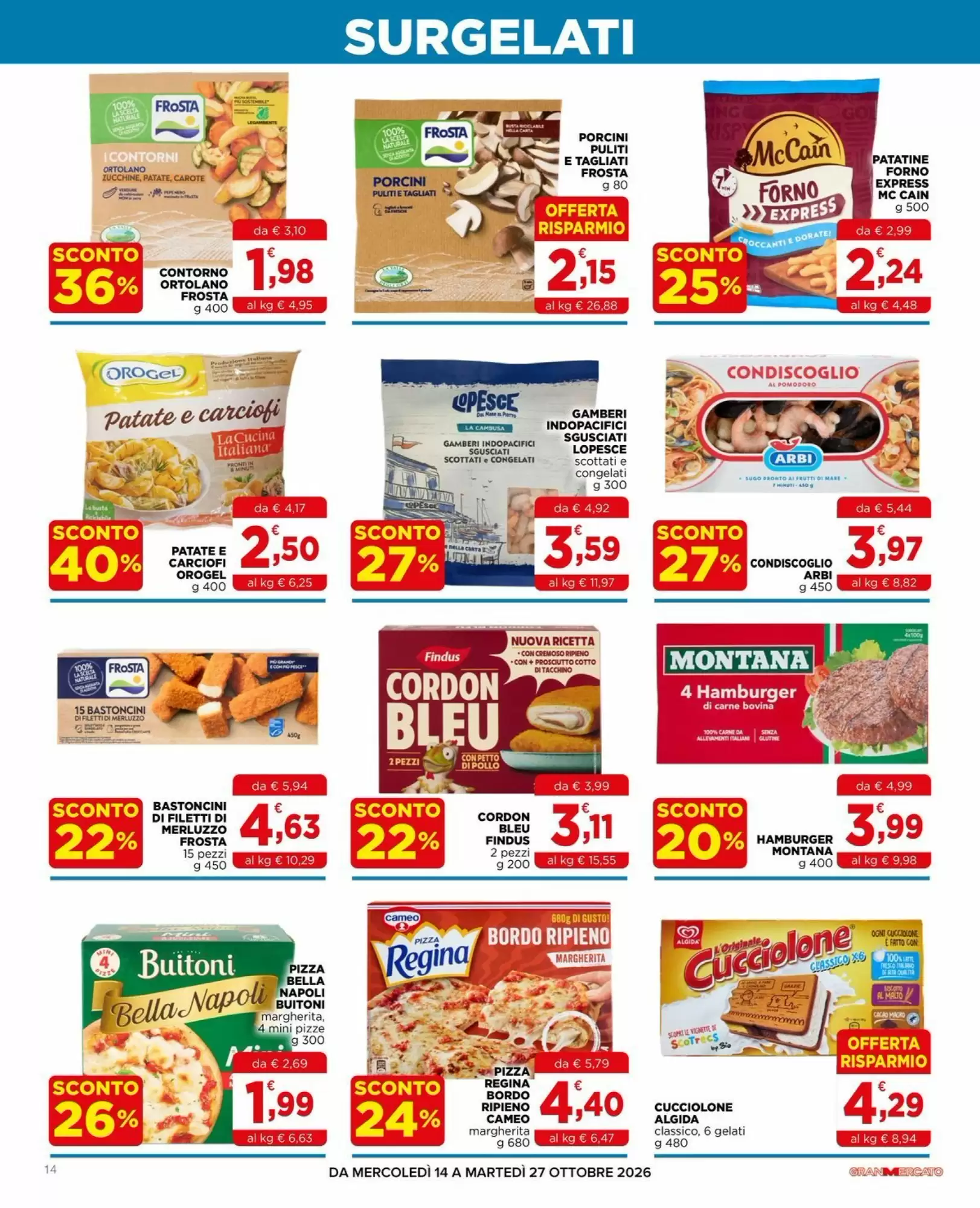 Volantino promozionale Gran mercato  valide dal 14/10/2026 - Pagina 14.