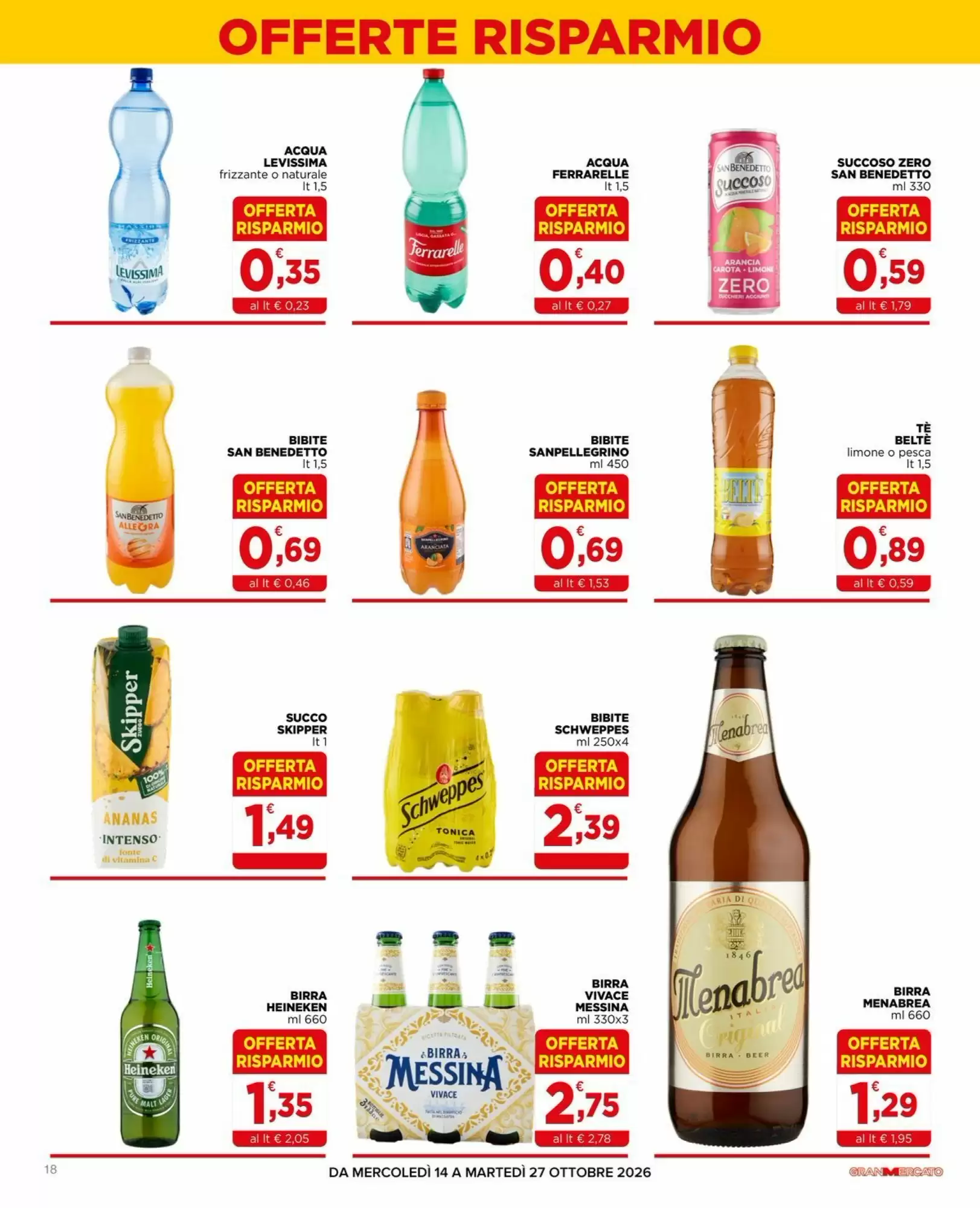 Volantino promozionale Gran mercato  valide dal 14/10/2026 - Pagina 18.