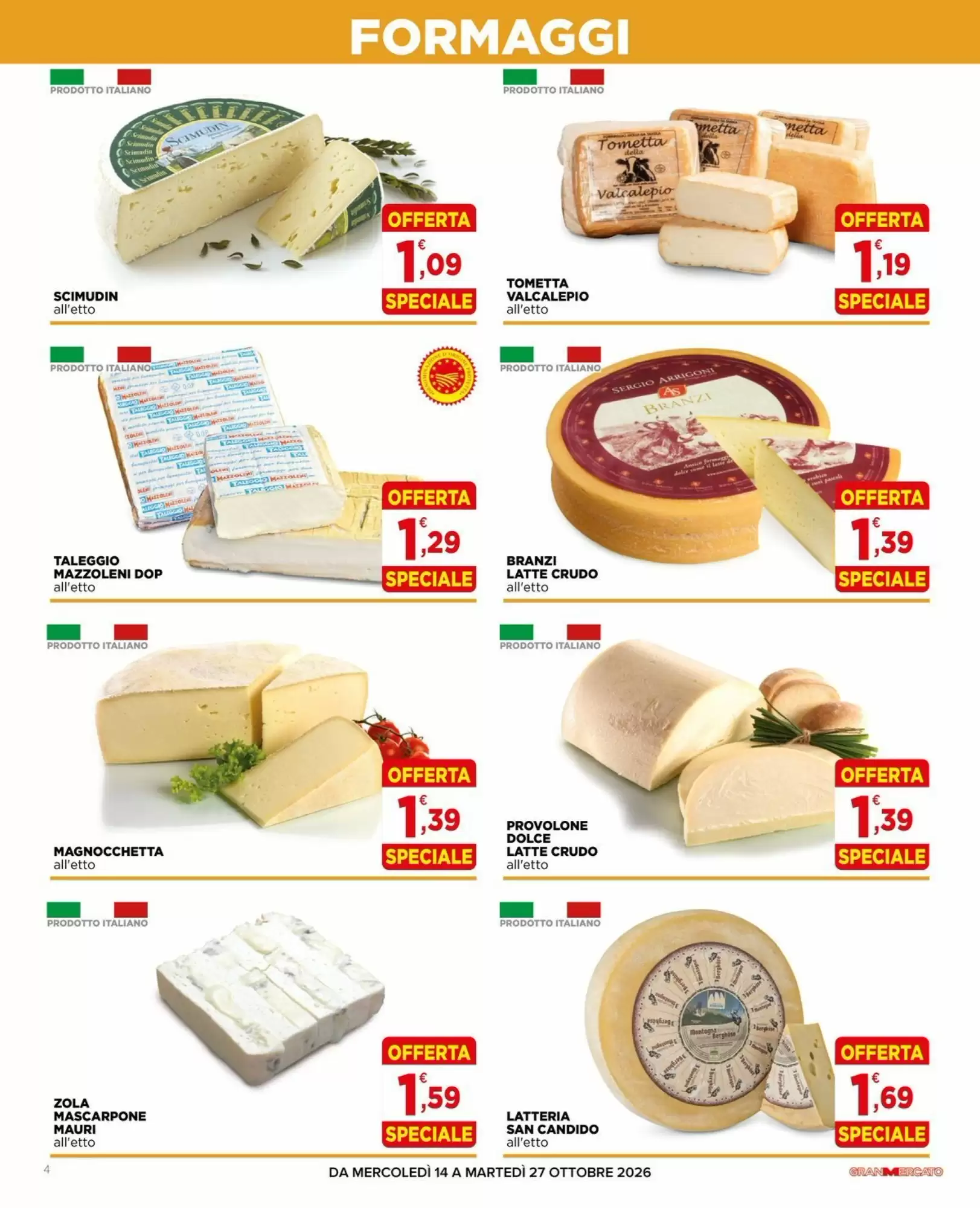 Volantino promozionale Gran mercato  valide dal 14/10/2026 - Pagina 4.