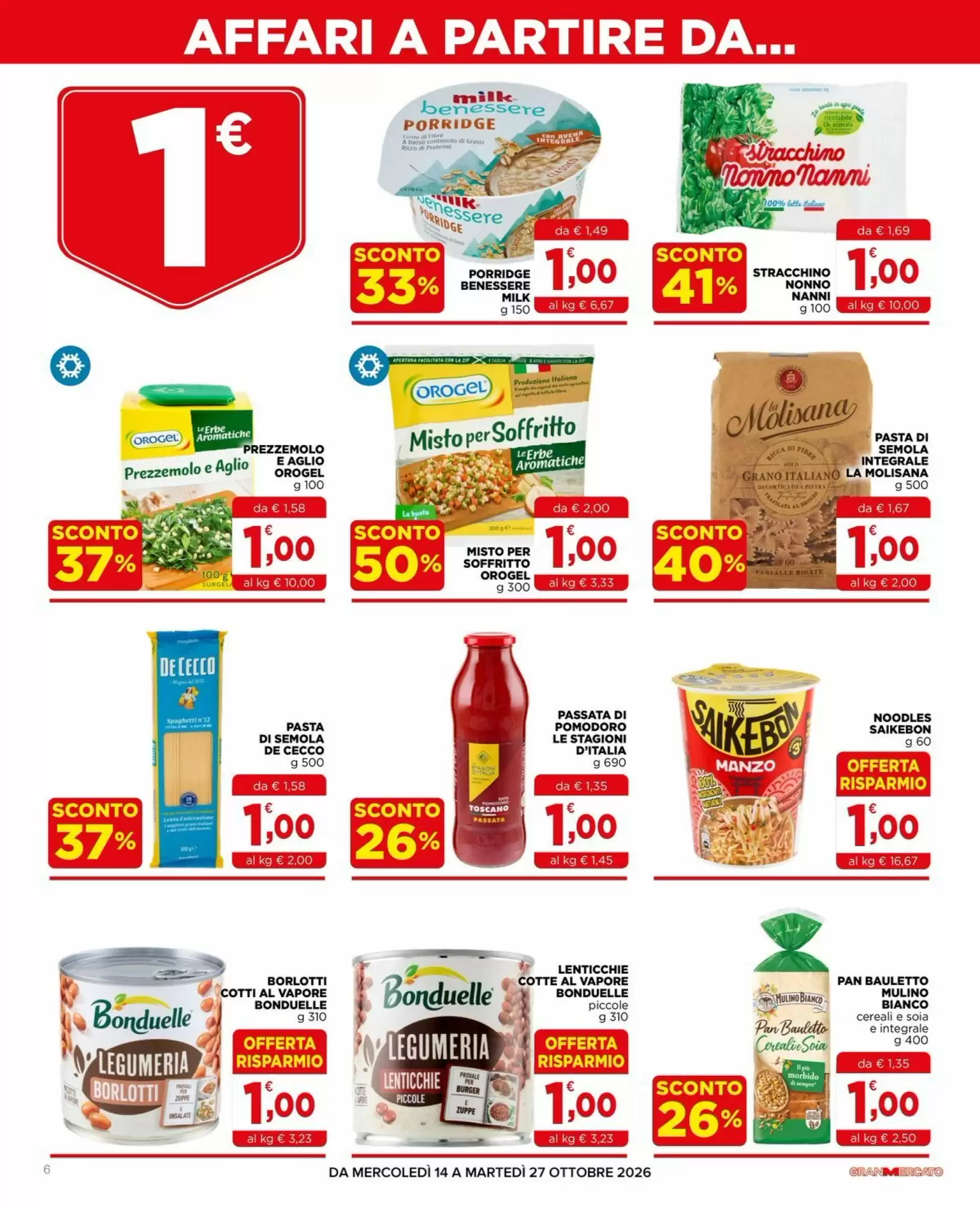 Volantino promozionale Gran mercato  valide dal 14/10/2026 - Pagina 6.